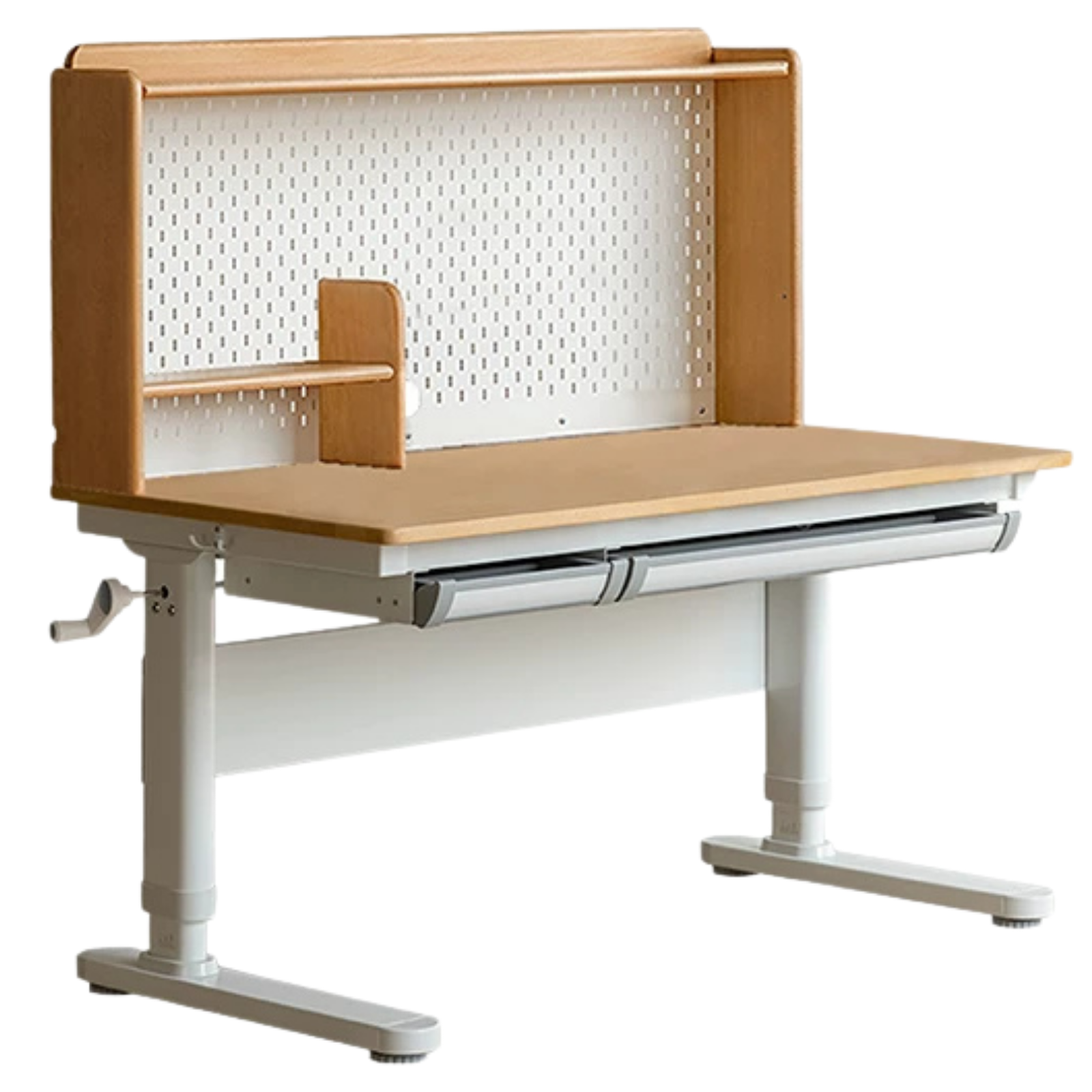 Beech, Solid RubberWood kids Lifting Study Desk