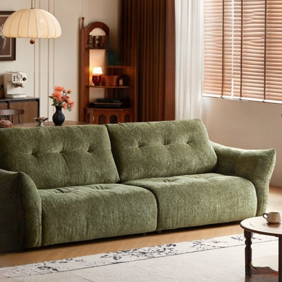 Modern Fabric Fully Removable Washable Pet-Friendly Floor Sofa