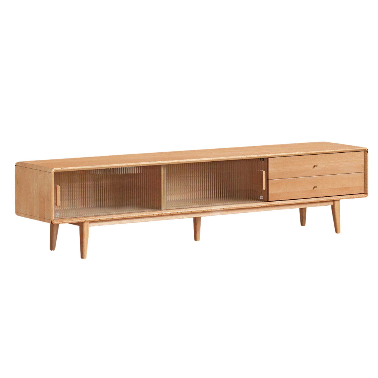 Solid Rubberwood, Oak, Beech Solid Wood Nordic Modern TV Stand