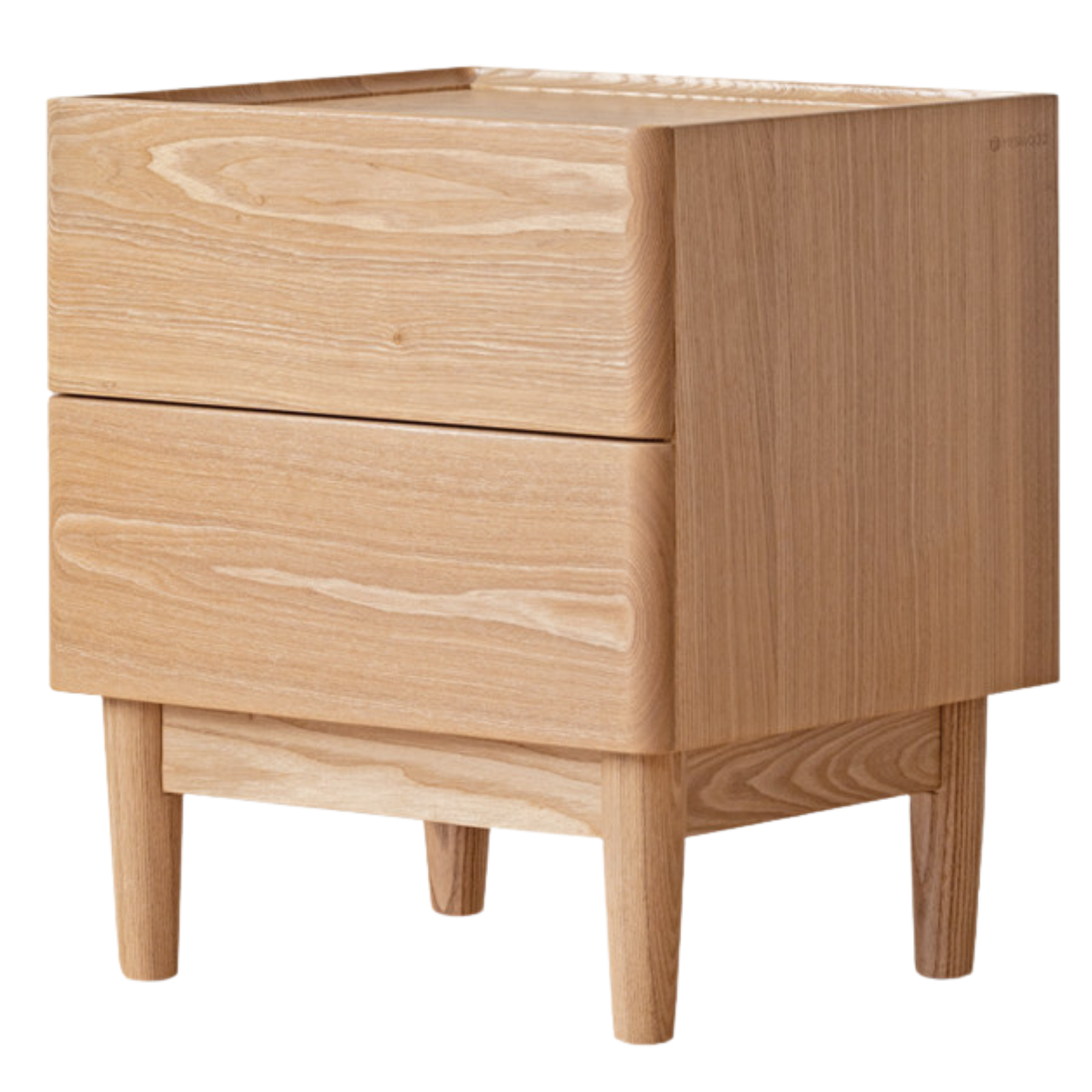 Ash, Oak, White Ash, White Oak, Sandalwood Solid Wood White Wax Small Nightstand