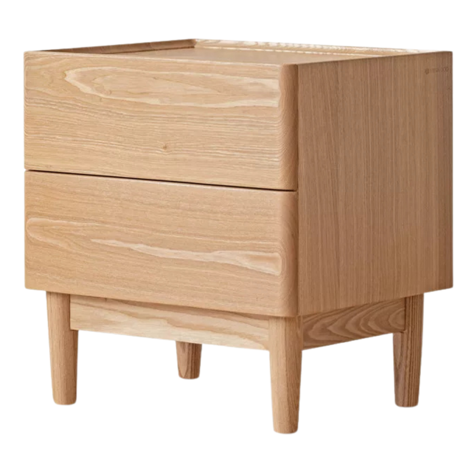 Ash, Oak, White Ash, White Oak, Sandalwood Solid Wood White Wax Small Nightstand