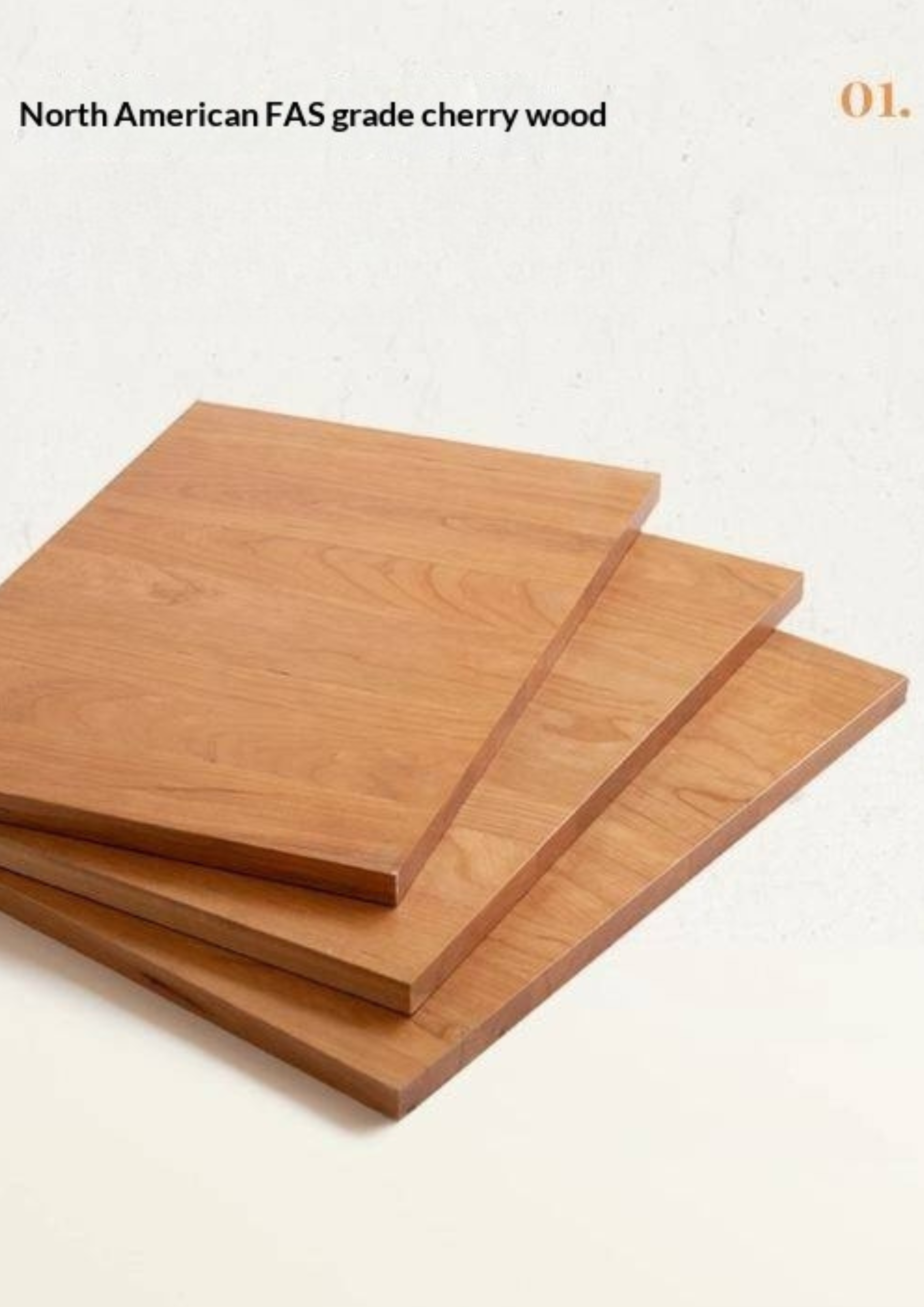 Cherry Solid Wood American Retro Dining Table