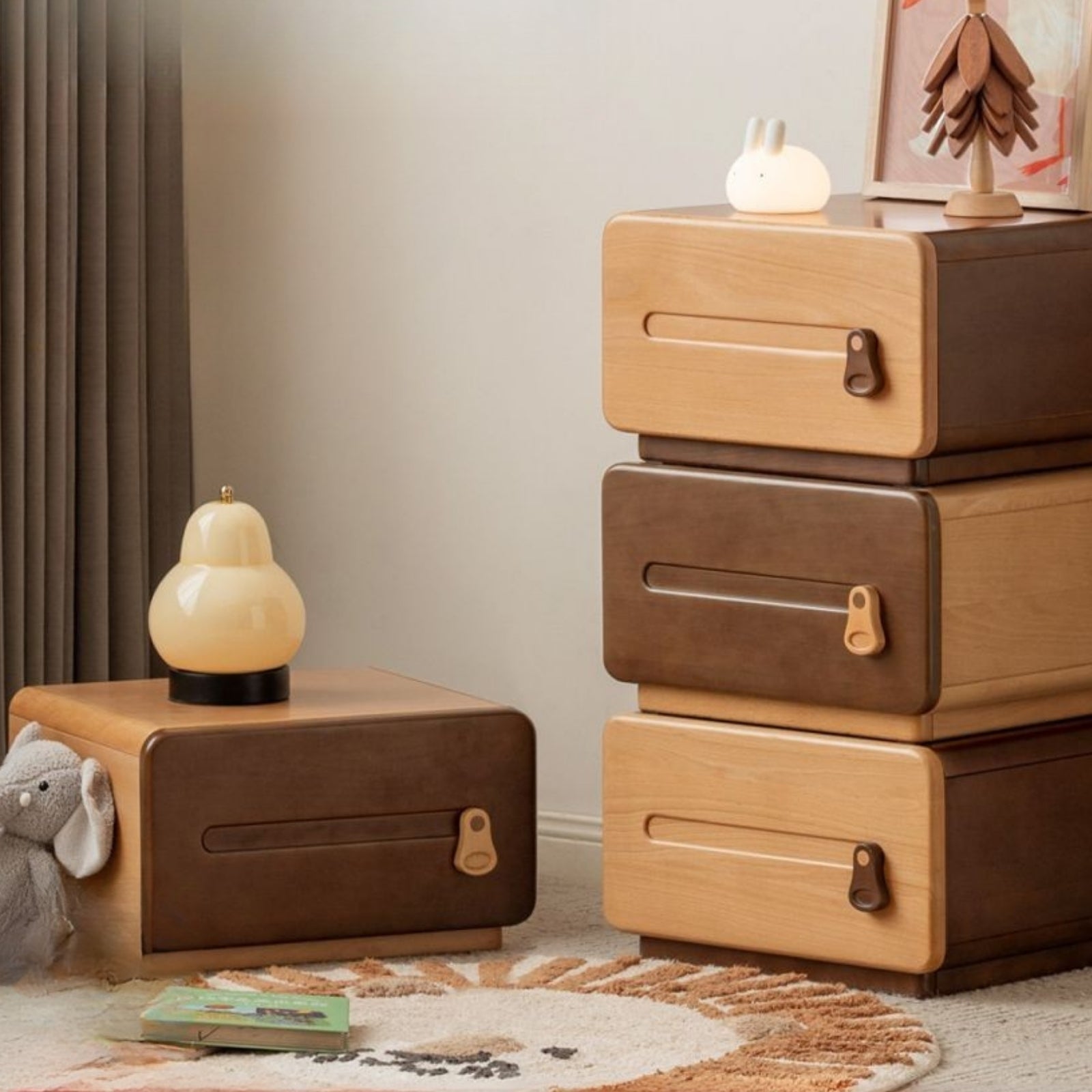 Beech Solid Wood Children's Chest of Drawers