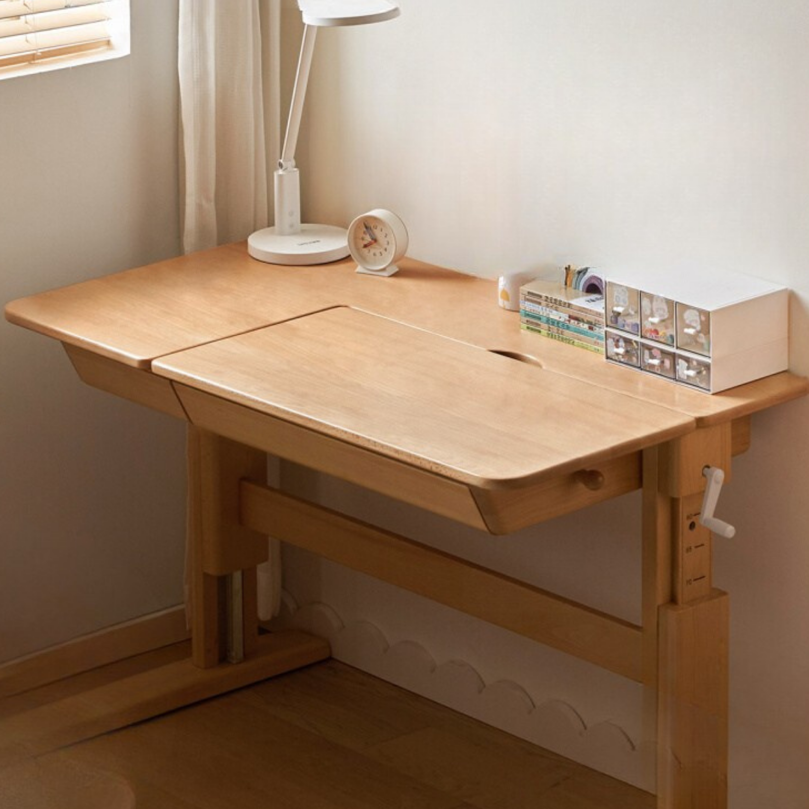 Beech Solid Wood Lifting Kids Table