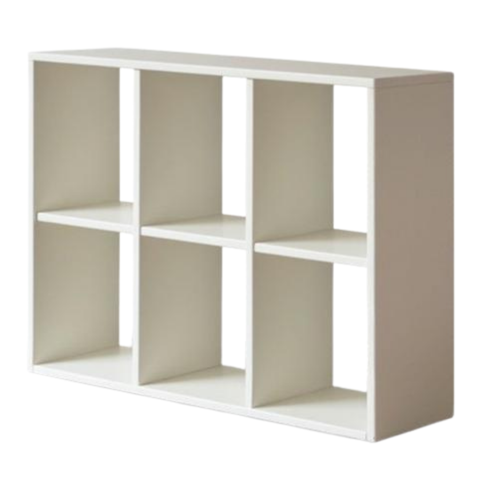Pine Solid Wood Cream White Lattice Storage Low Bookcase