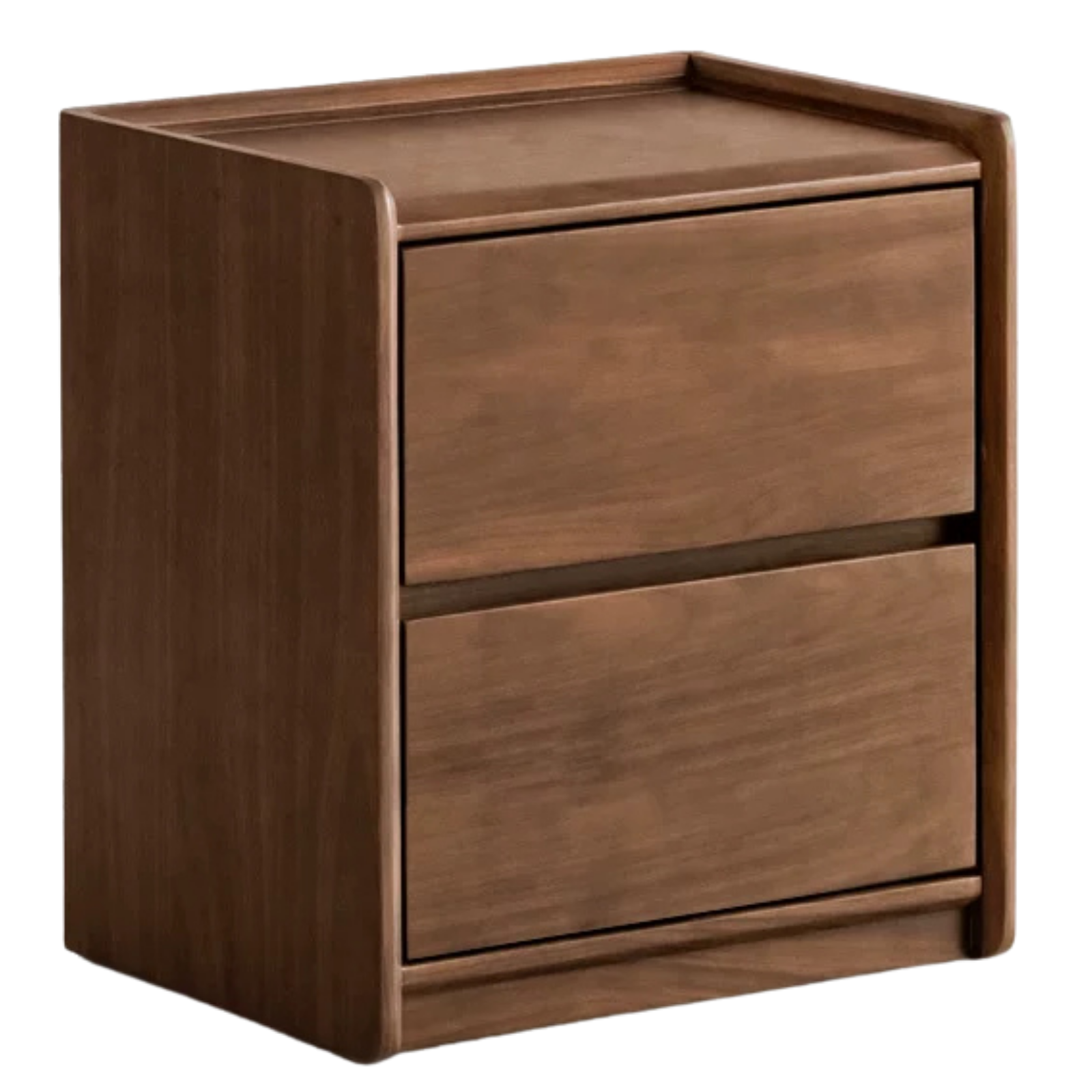 Black Walnut Solid Wood Nightstand.