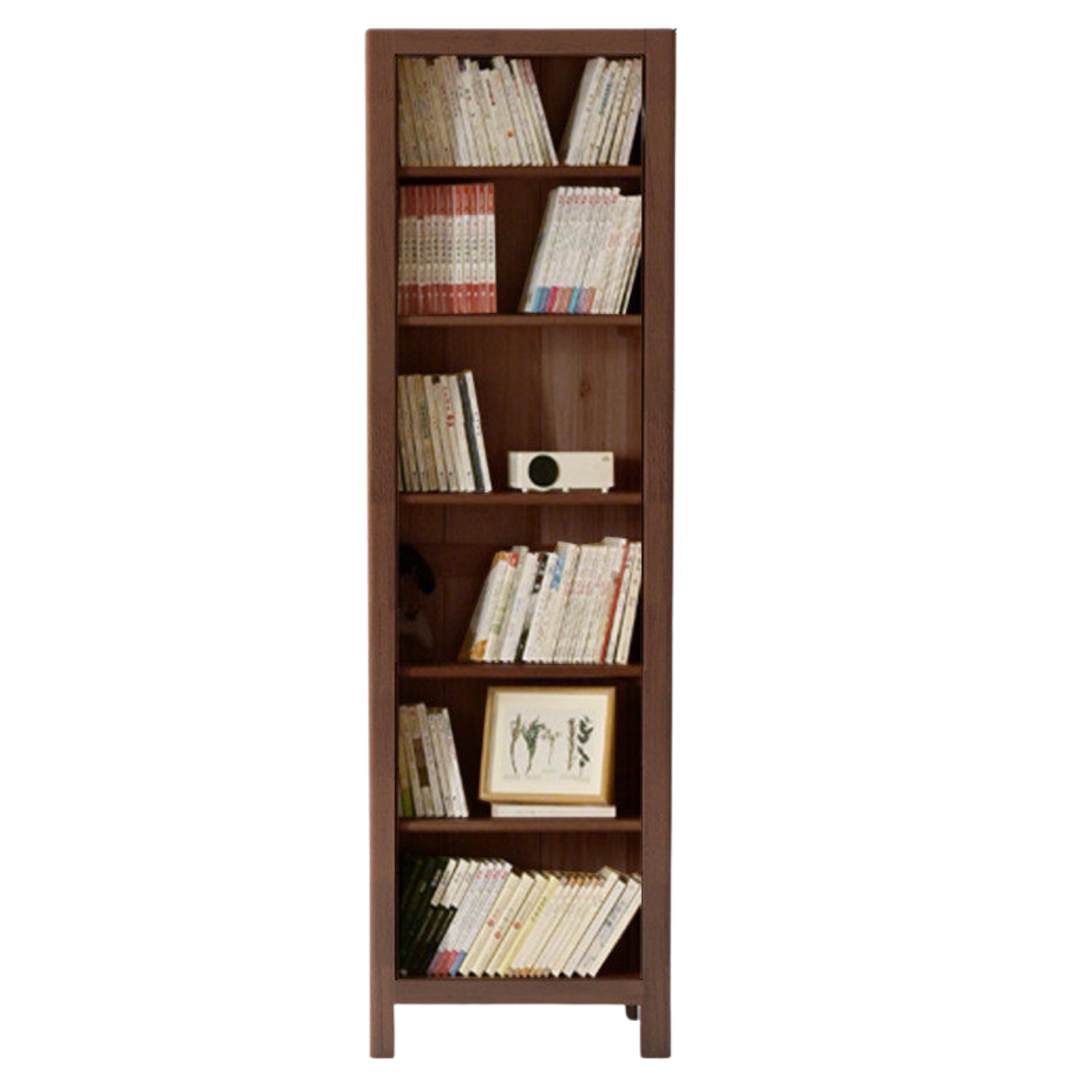 Solid Rubberwood Modern Bookcase