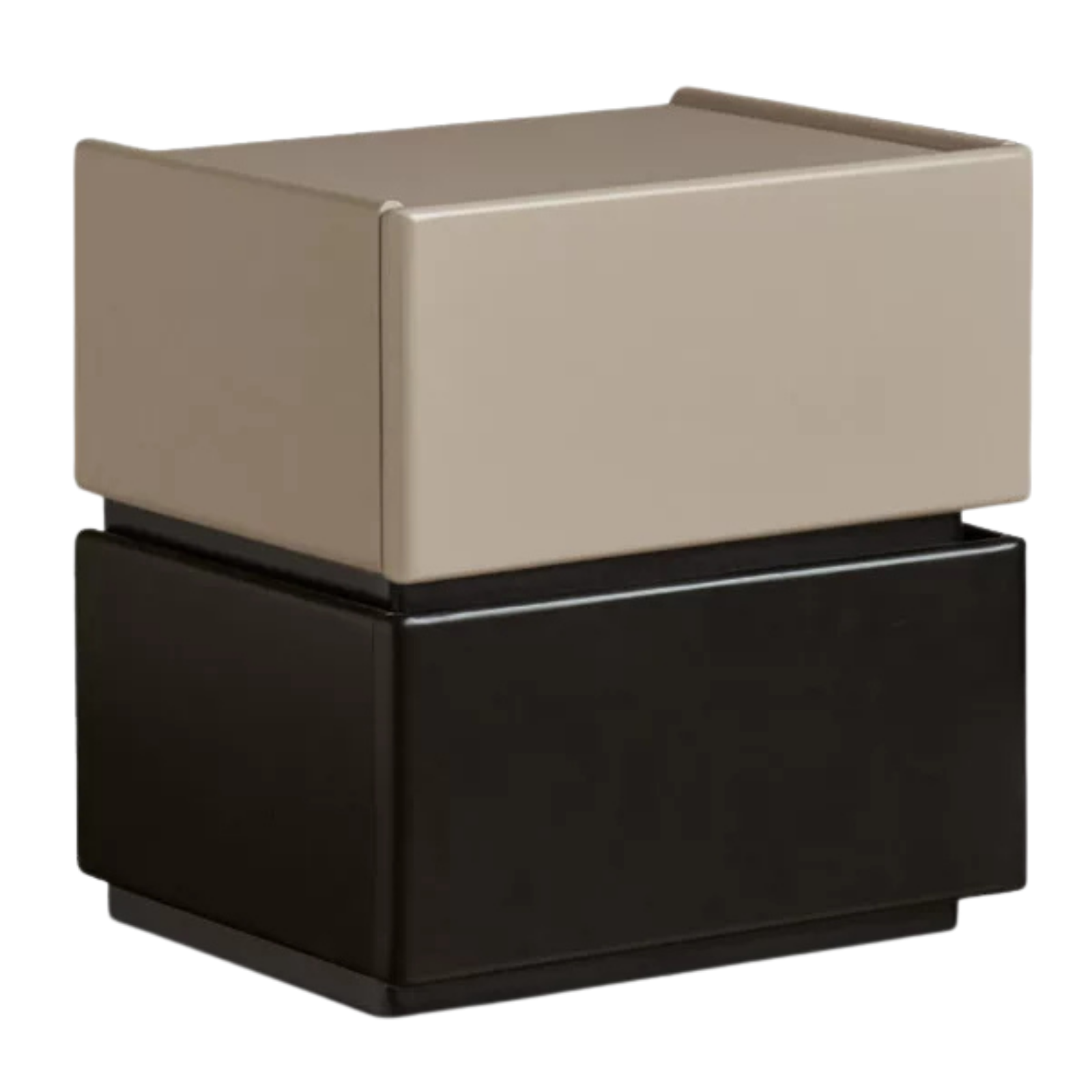 Solid RubberWood, Tulipwood Solid Wood Nightstand with Modern Simple Storage