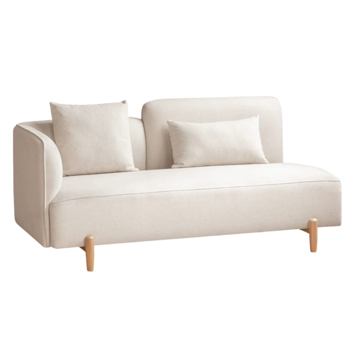 Two Tone Fabric Sofa with Scratch Resistant Upholster