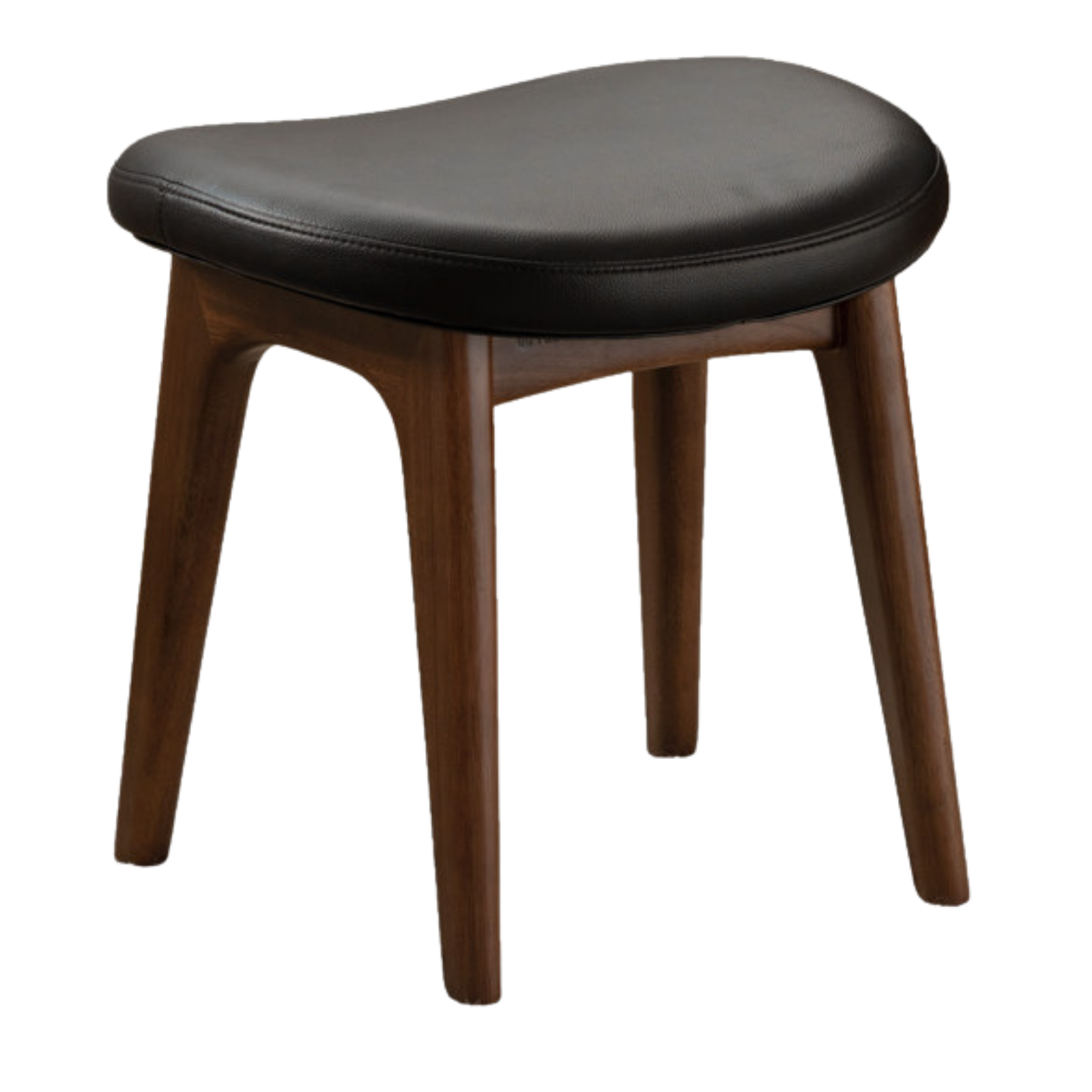 Black Walnut, Ash, Oak Solid Wood Makeup Soft Stool
