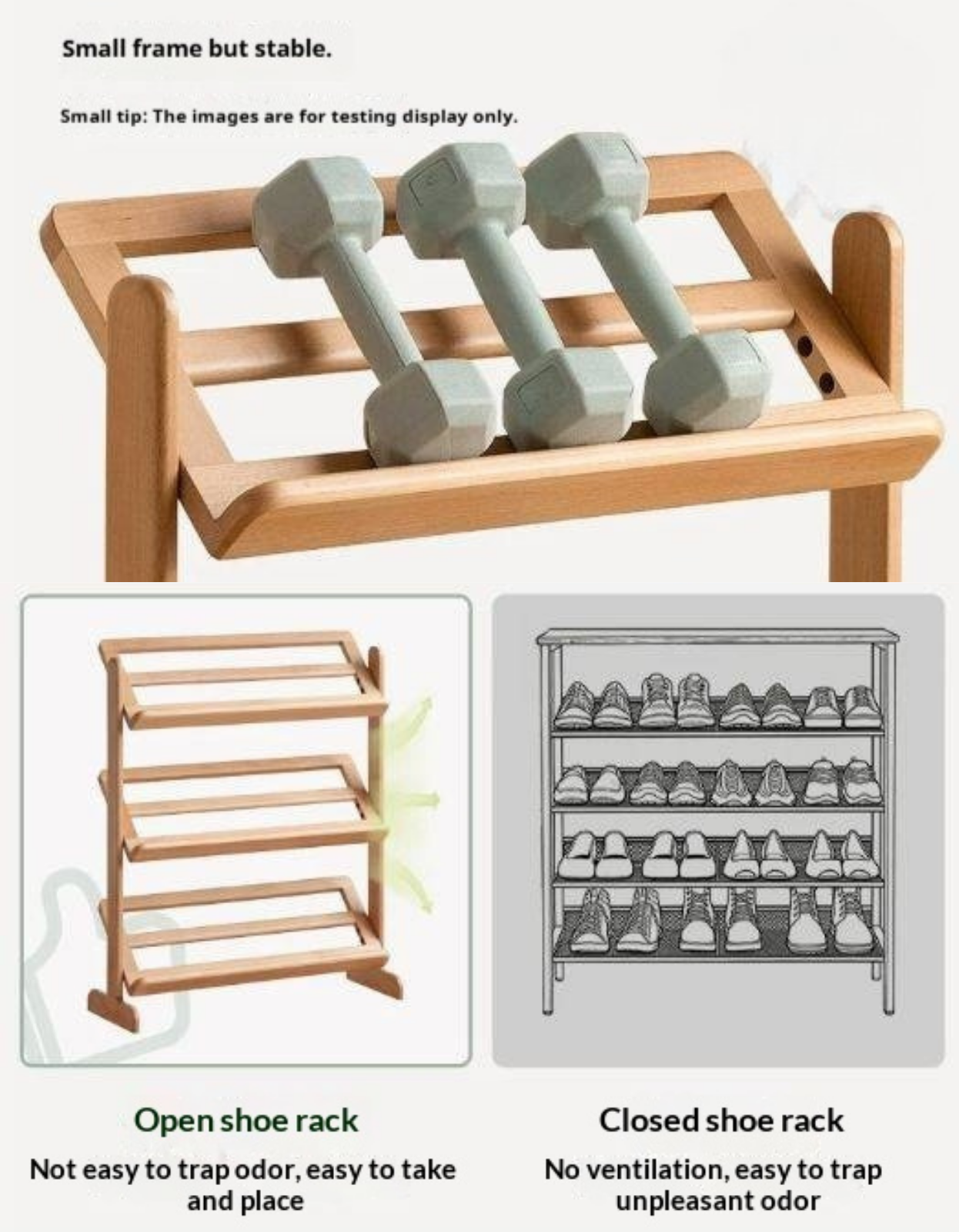 Beech Solid Wood Multi Layer Ultra Thin Shoe Racks