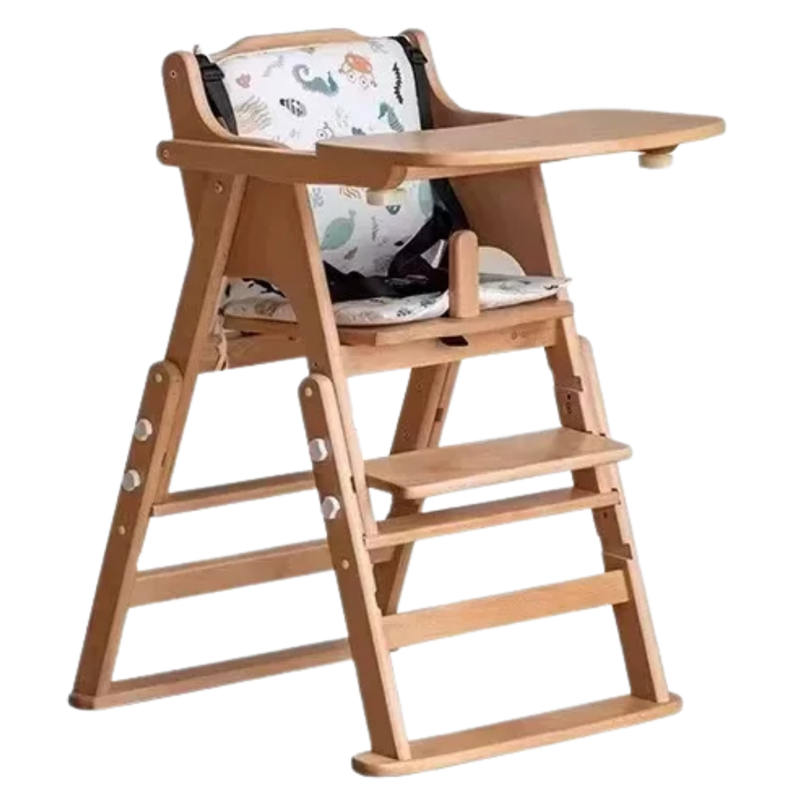 Beech Solid Wood Baby Lifting Dining Chair
