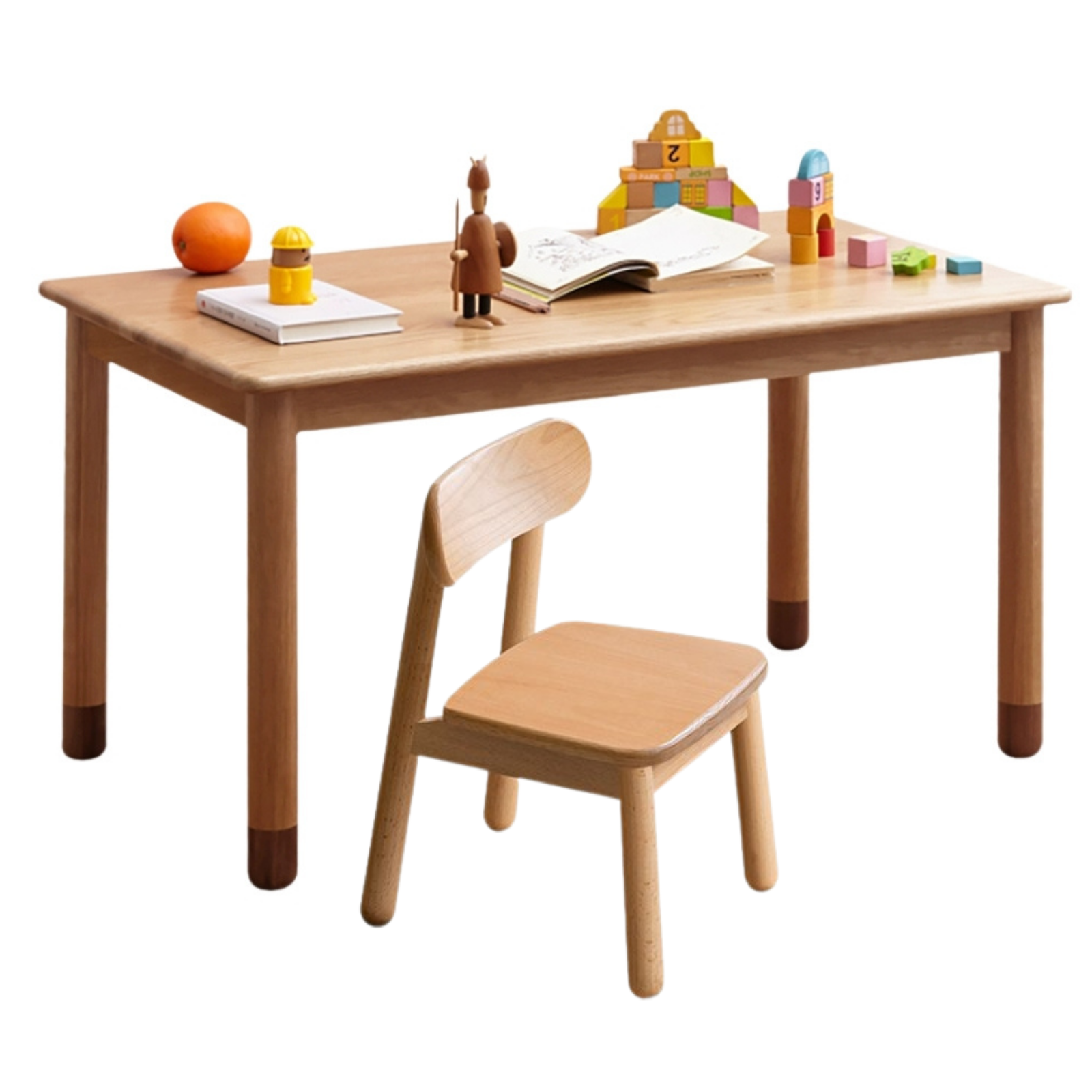 Beech Solid Wood Handmade Kids Study Table