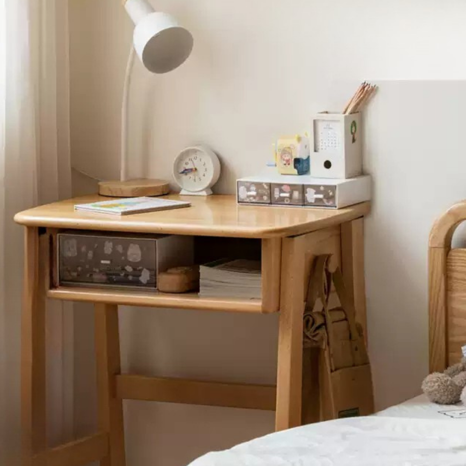 Beech Solid Wood Kids Small Desk