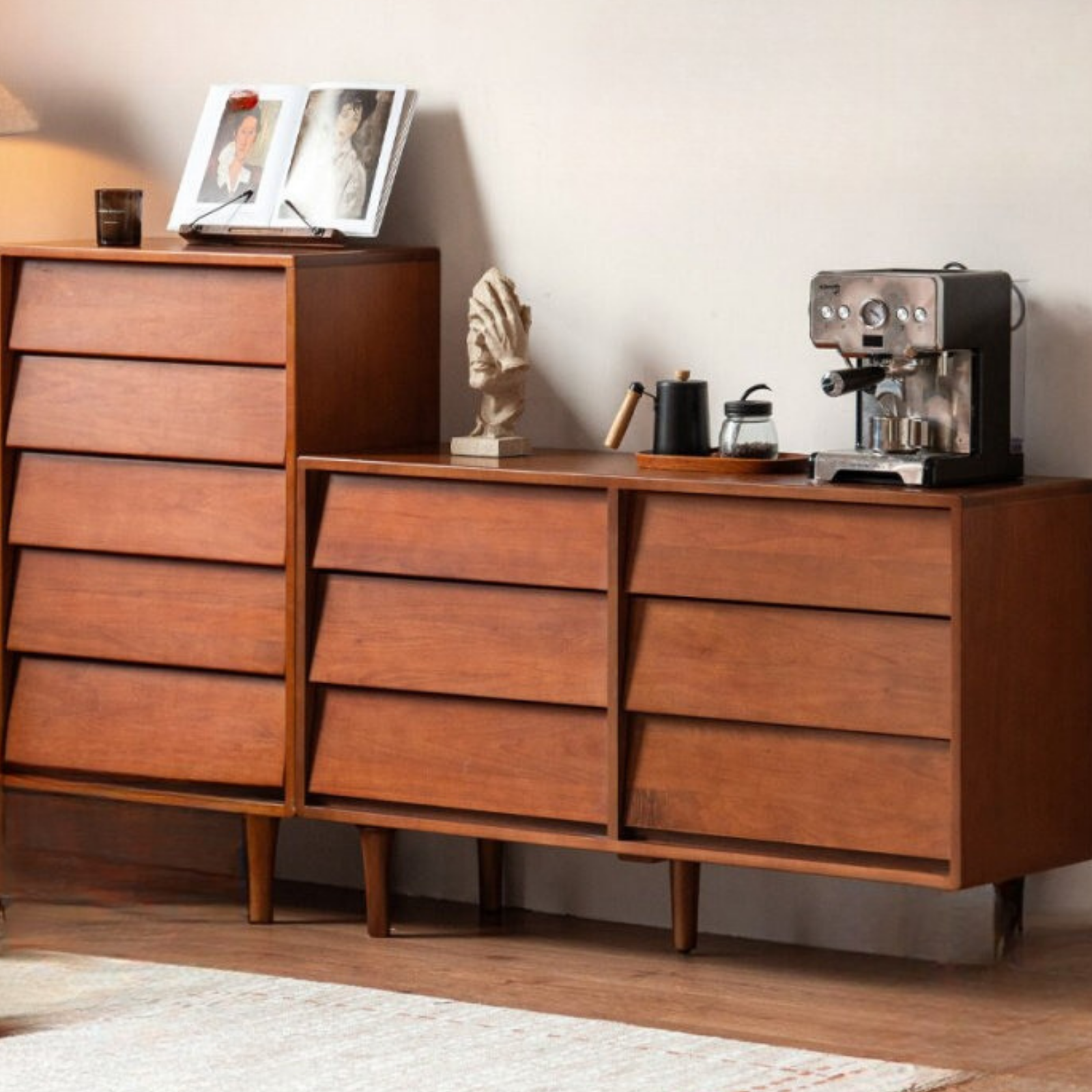 Tulipwood Solid Wood Middle Ancient Style Drawer