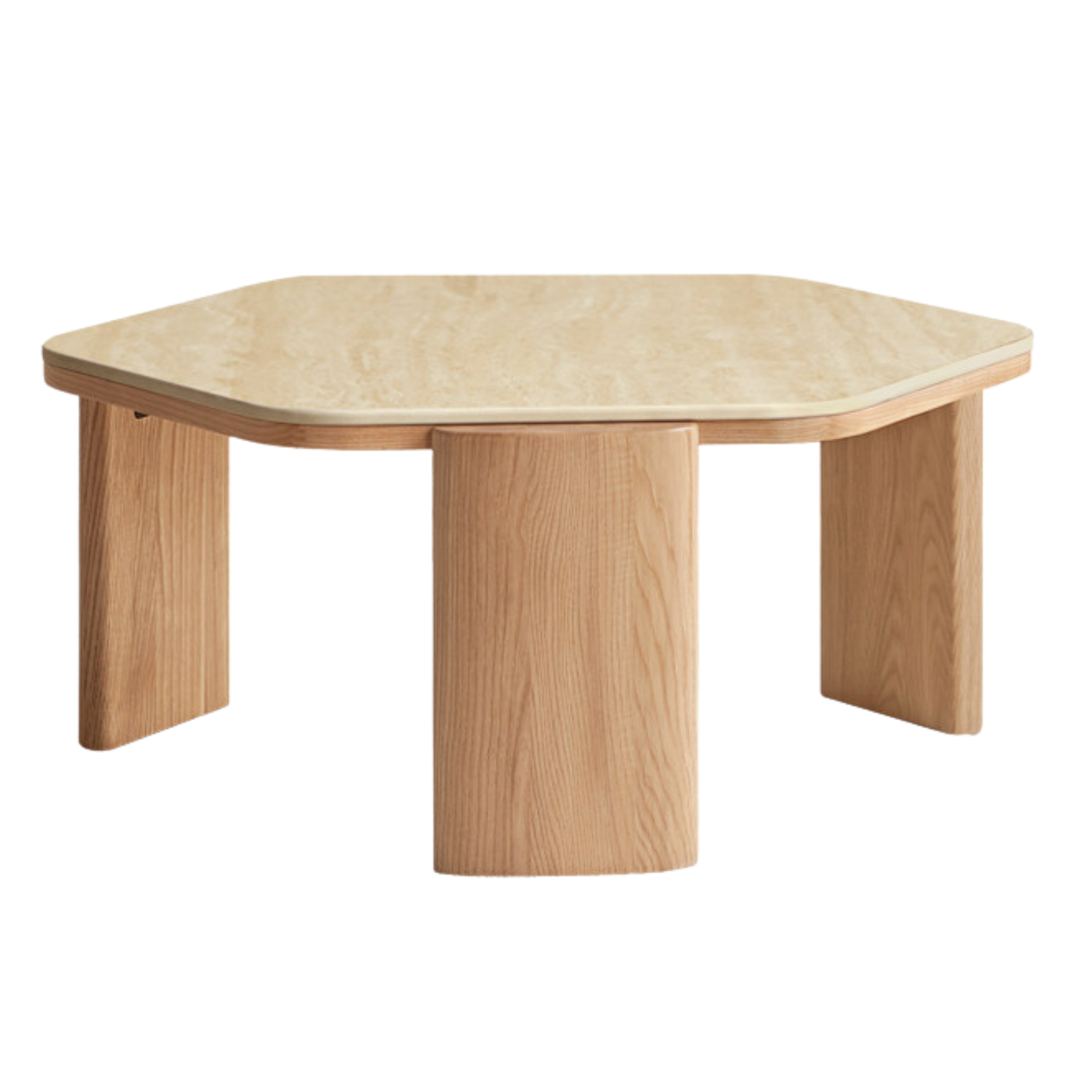 Ash Solid Wood Wabi-Sabi Style Coffee Table