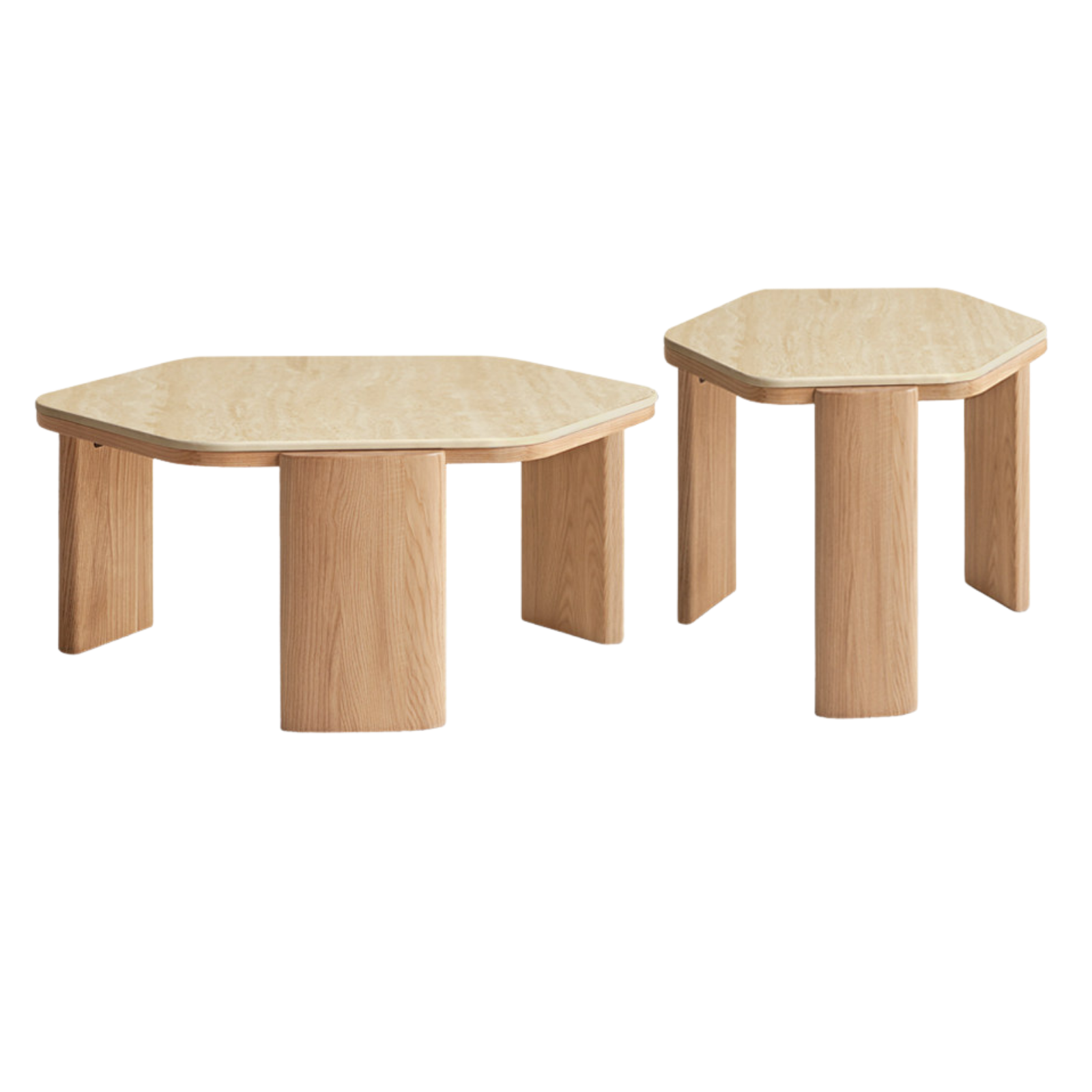 Ash Solid Wood Wabi-Sabi Style Coffee Table