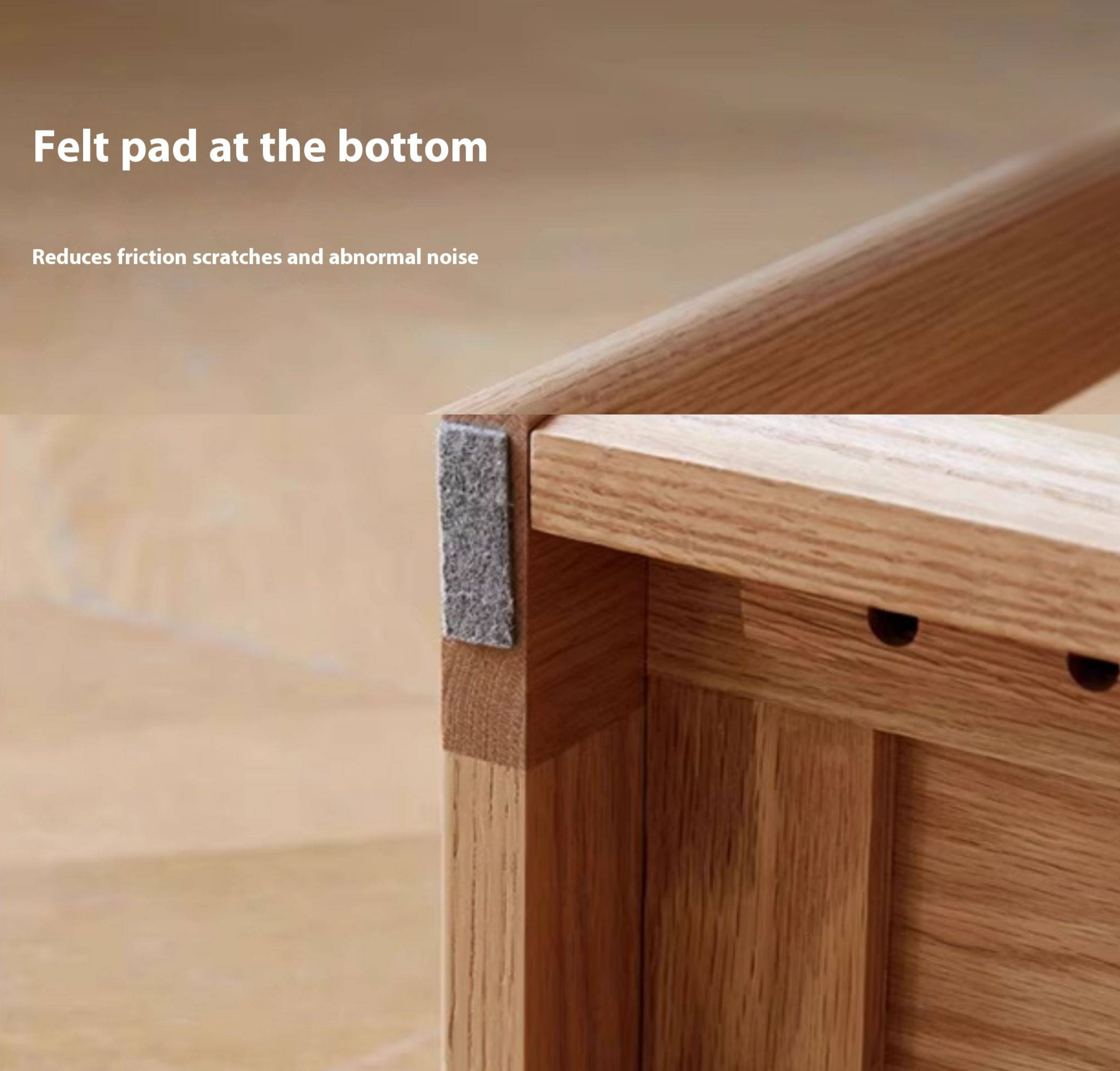 Oak, Solid RubberWood Solid Wood Ultra Thin Storage Rack