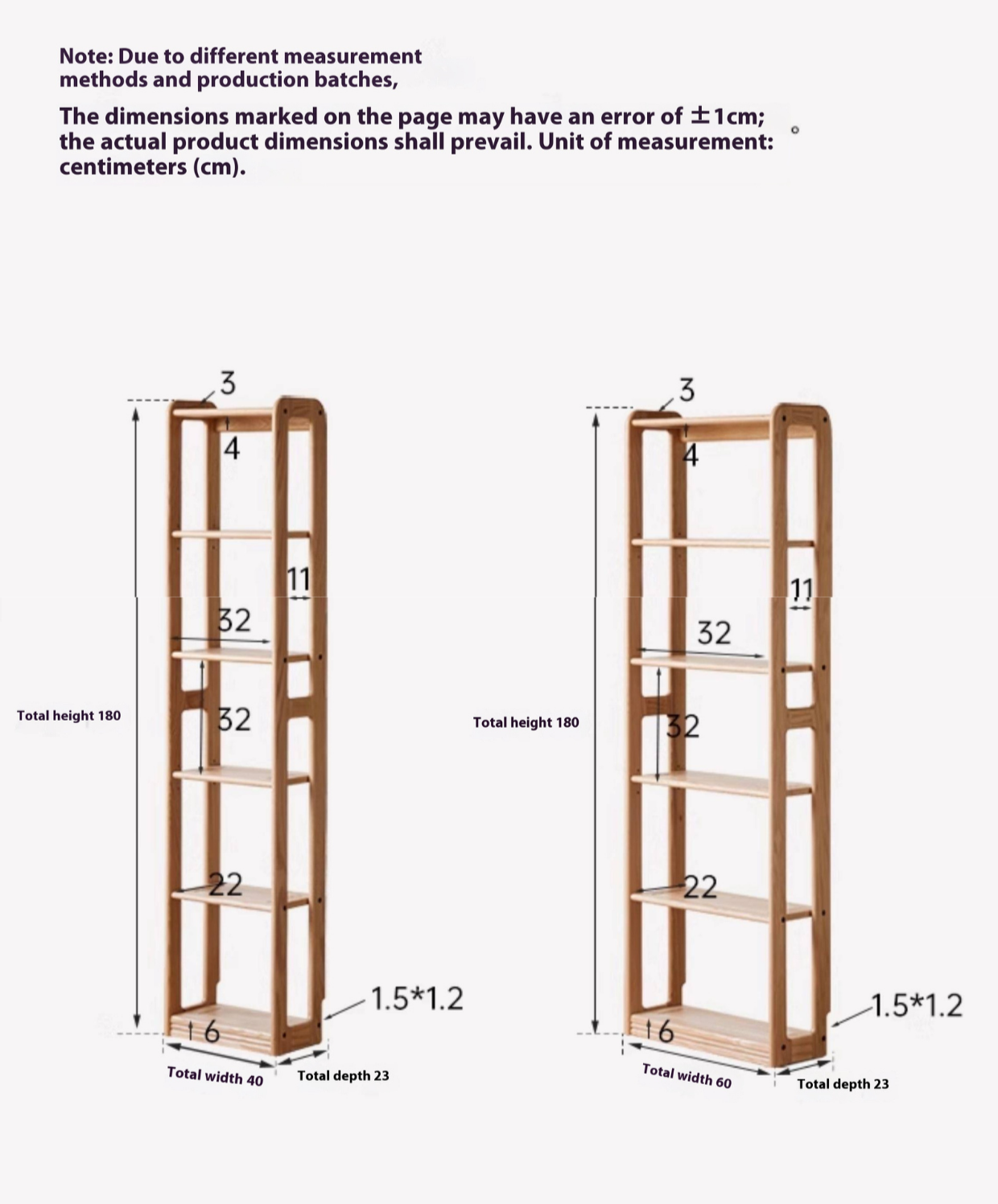 Oak, Solid RubberWood Solid Wood Ultra Thin Storage Rack