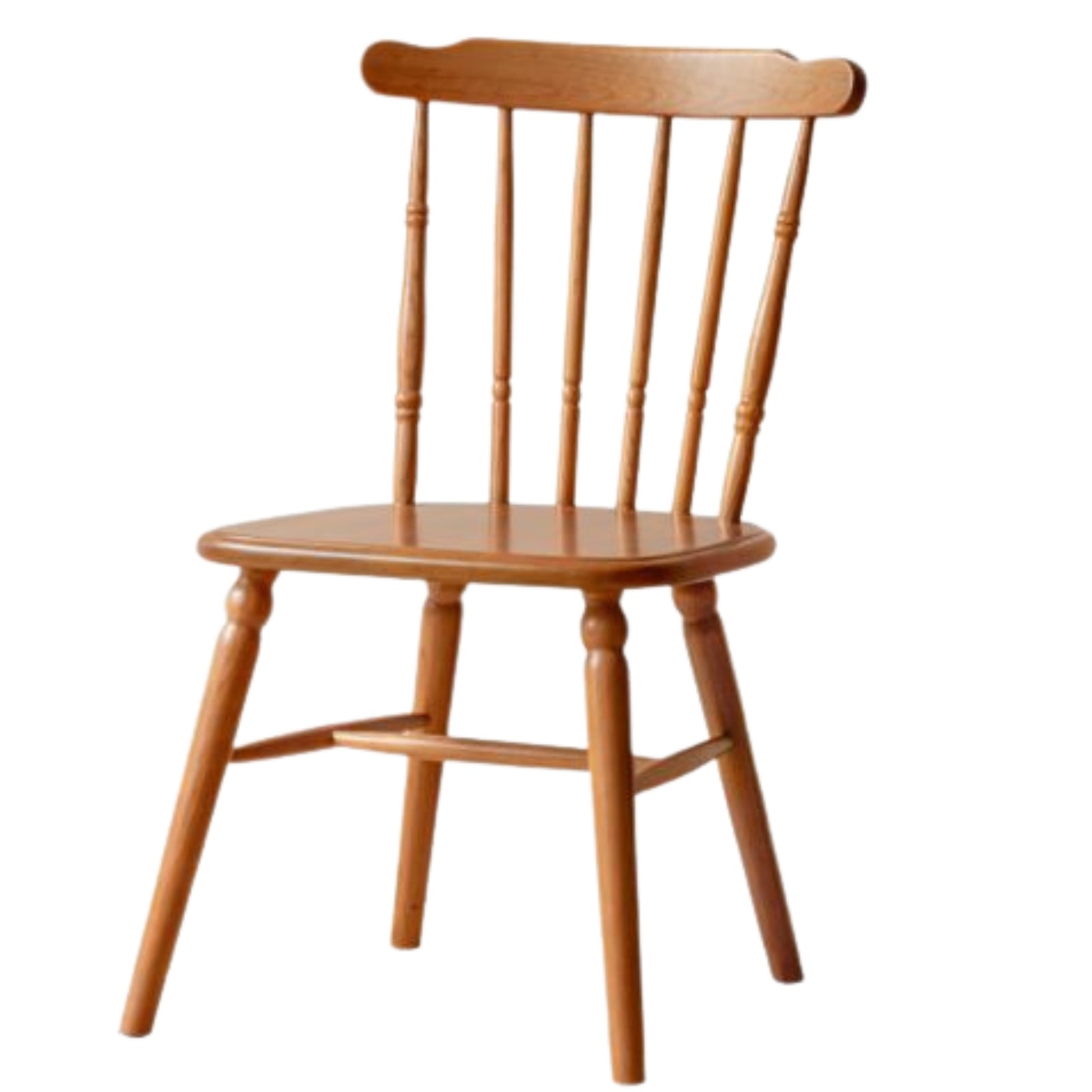 Set 4 pcs Cherry Solid Wood Retro Backrest Chair