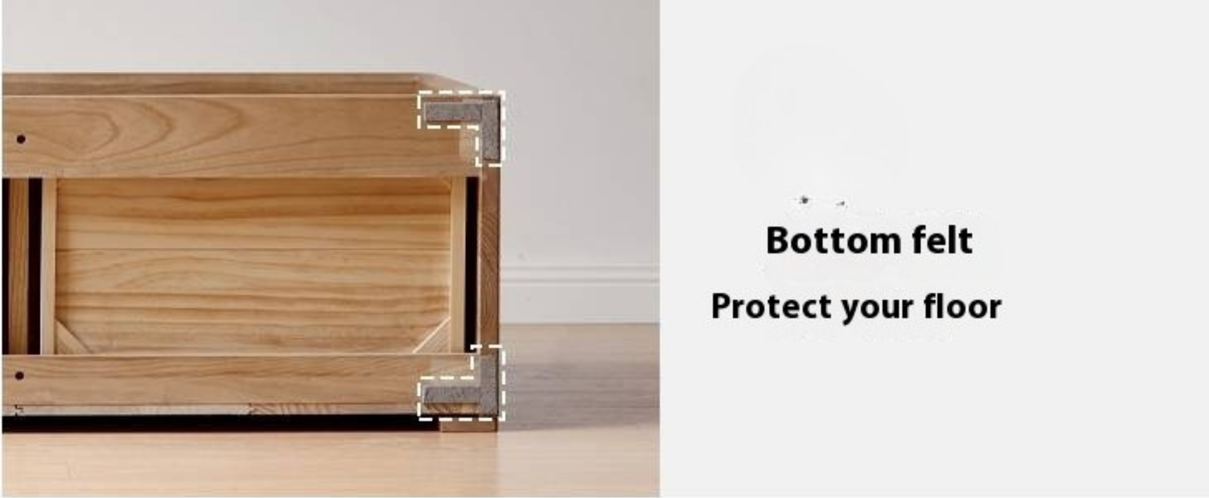 Ash Solid Wood Glass Storage Cabinet