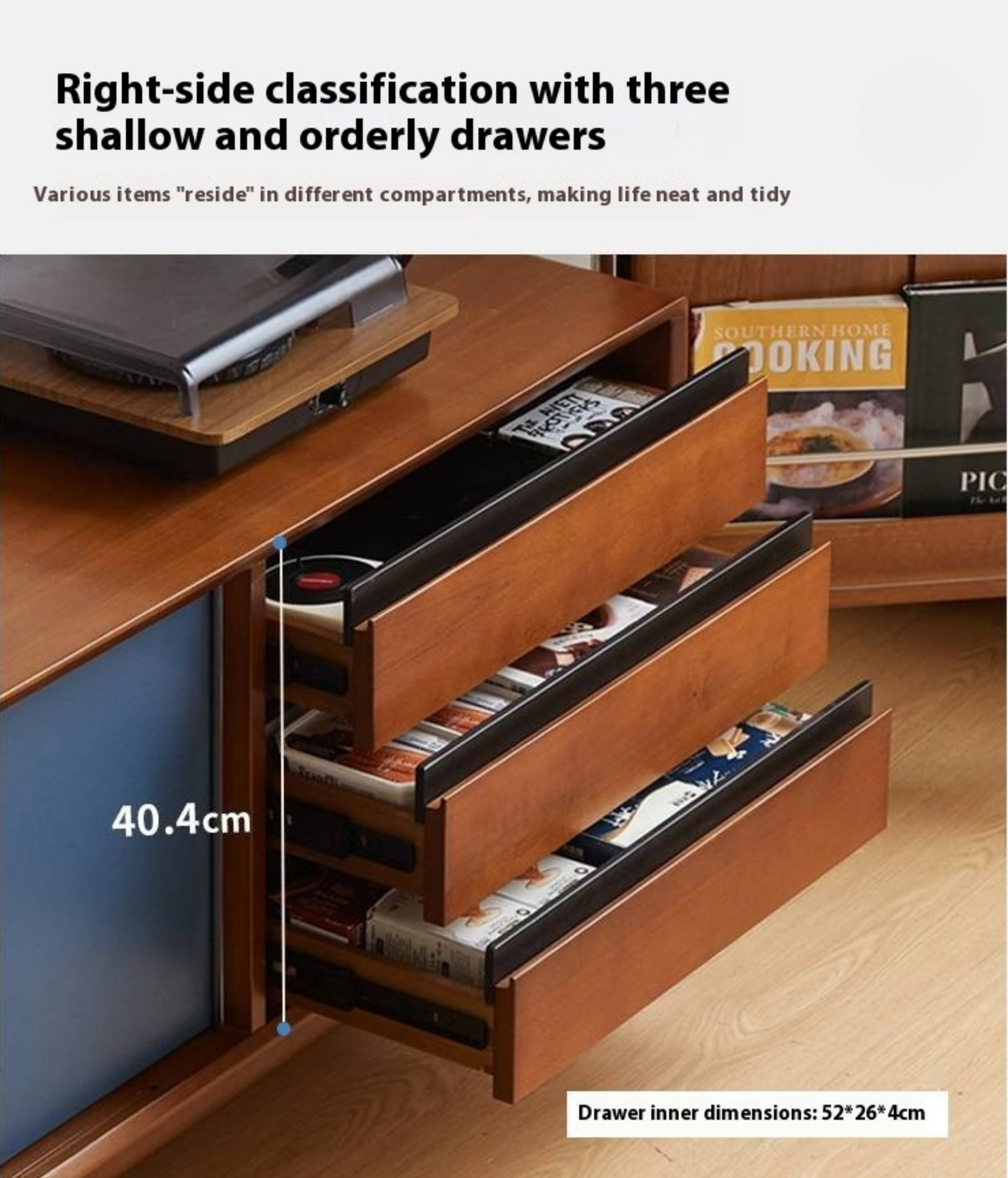 Poplar Solid Wood Medieval Style TV Cabinet