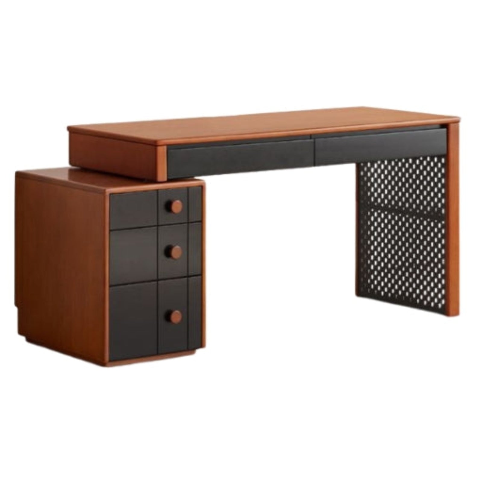 Poplar Solid Wood Retractable Office Table