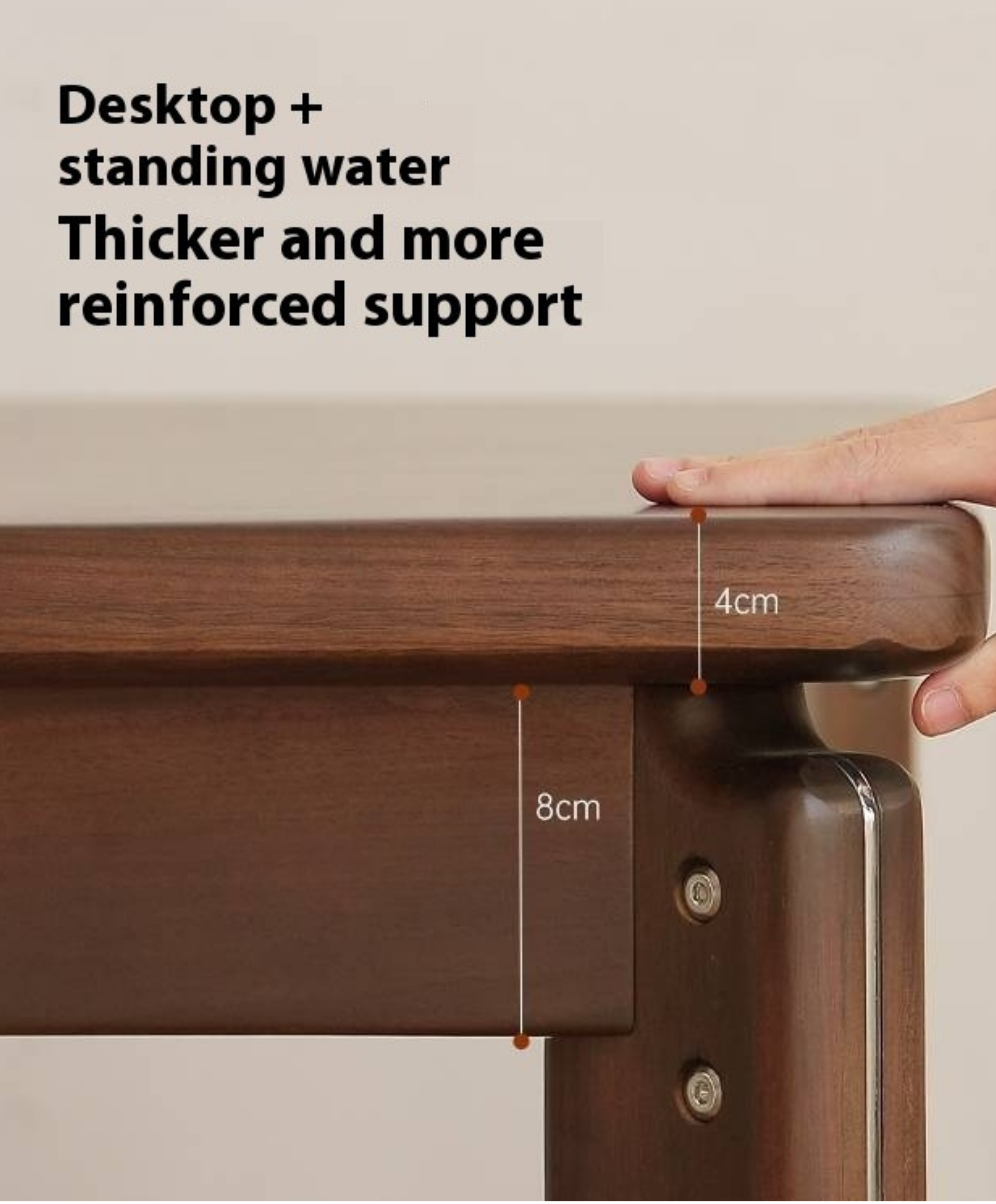Black Walnut Solid Wood Retro Dining Table