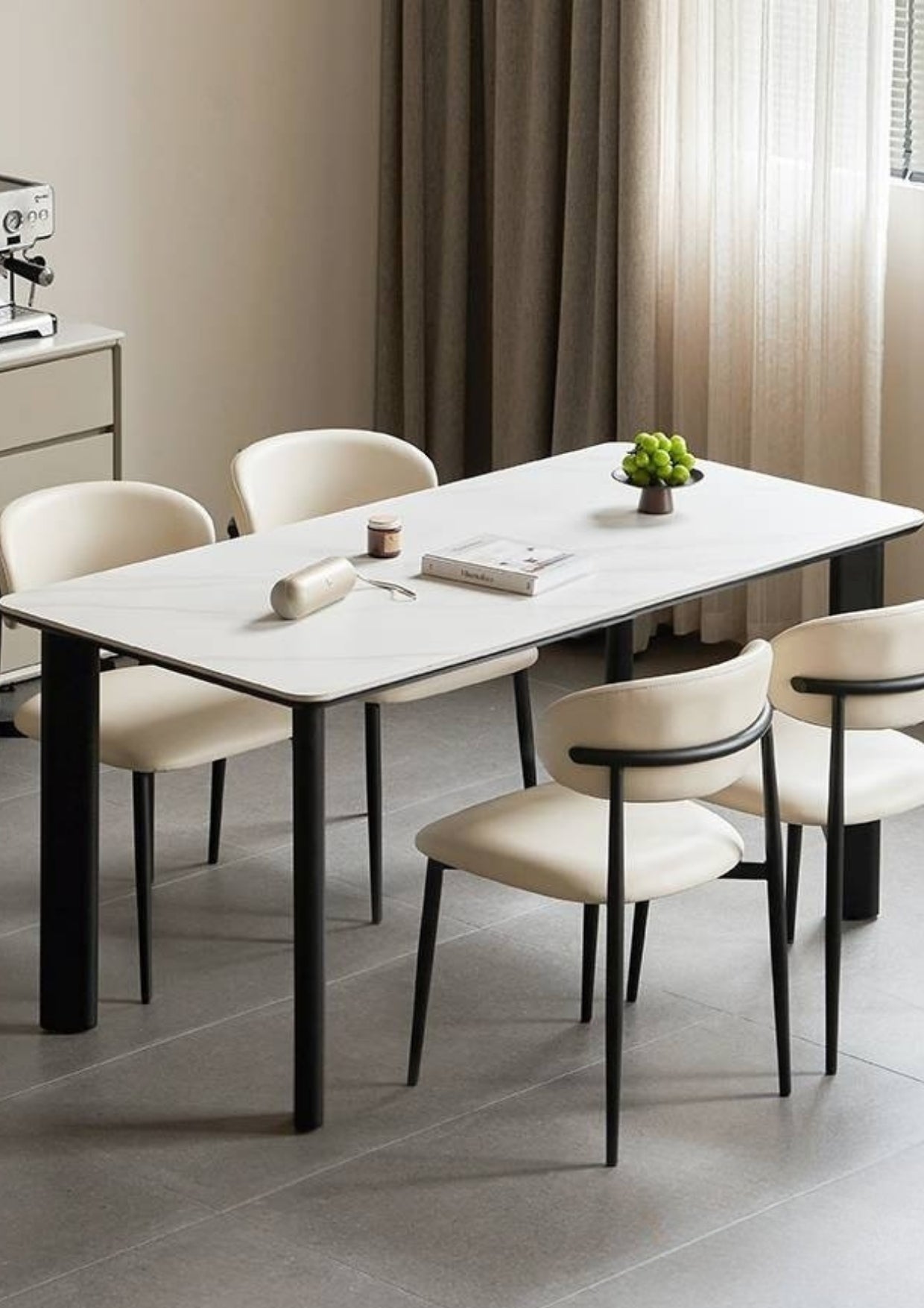 Iron Long Modern Dining Table
