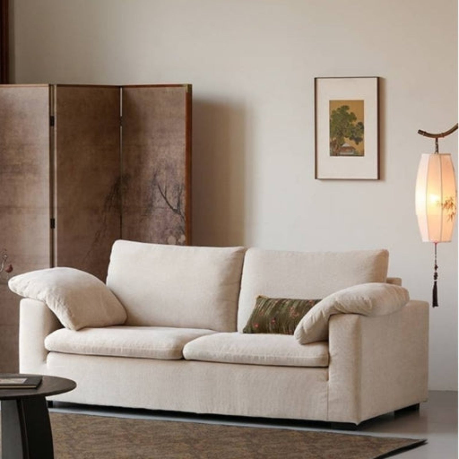 Wabi-Sabi Fabric Sofa  with Detachable and Washable Covers
