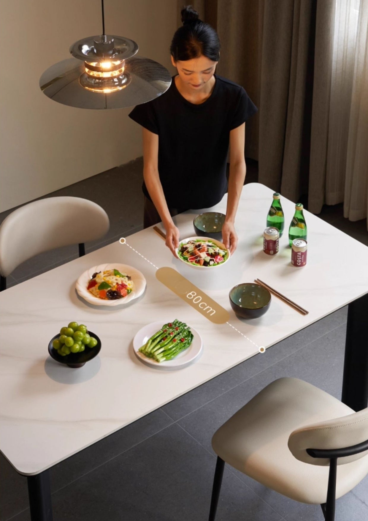 Iron Long Modern Dining Table
