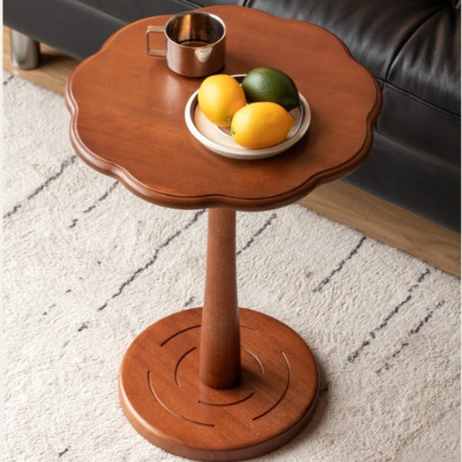 Poplar Solid Wood French Side Table