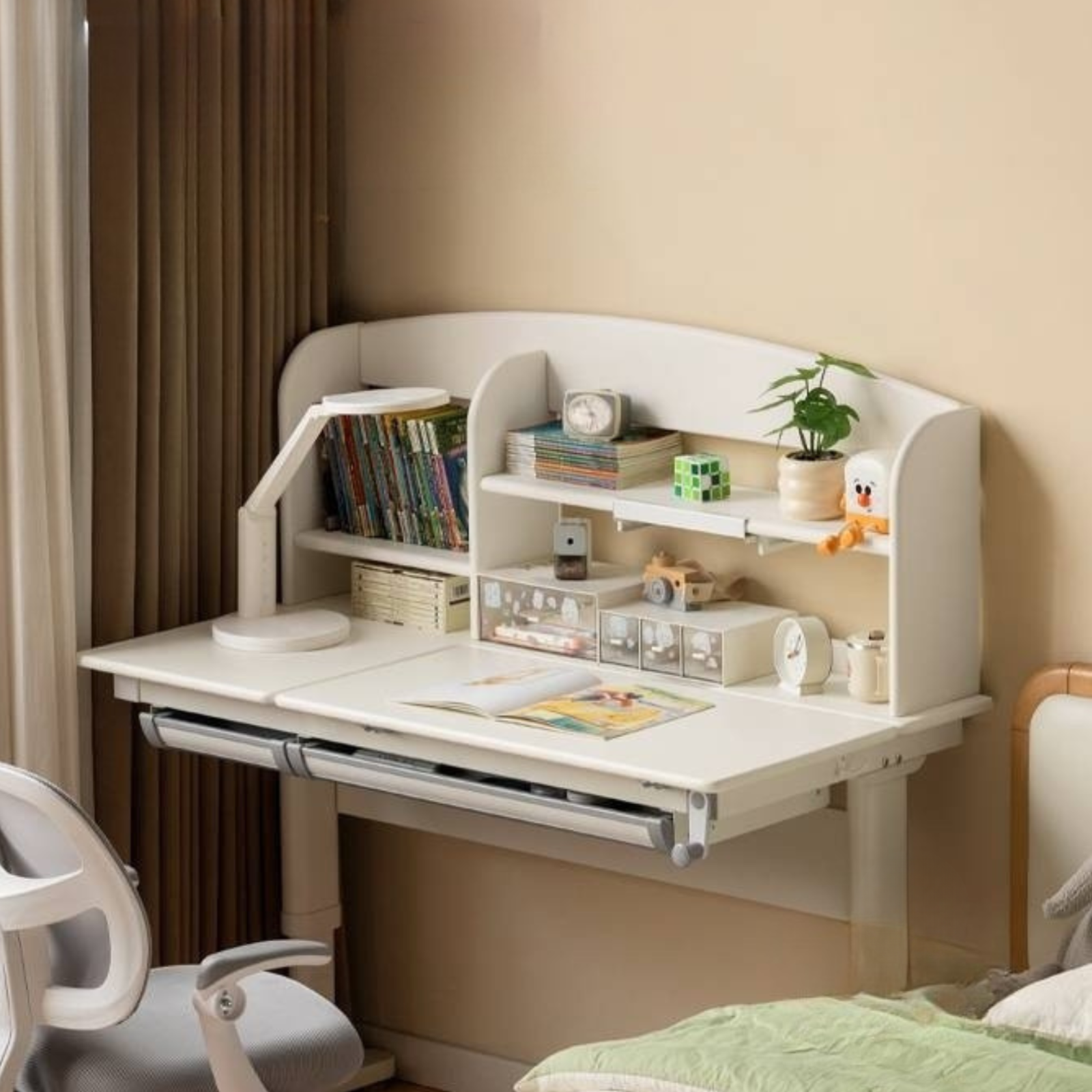 Solid RubberWood Solid Wood Сhildren's Liftable Desk