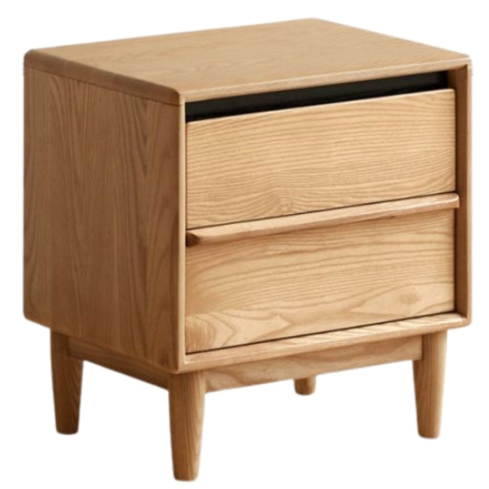 Ash Solid Wood Log Style Nightstand