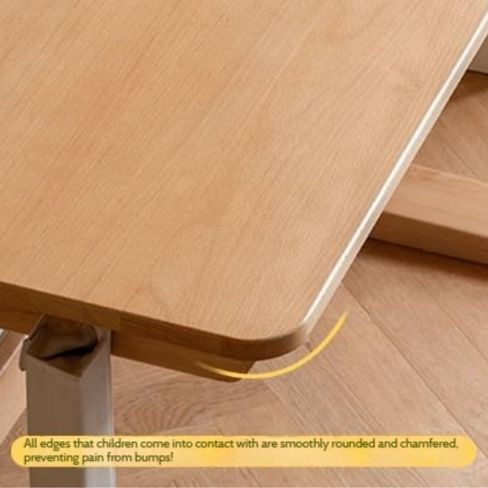 Beech Solid Wood Children's Hand-cranked Height Desk