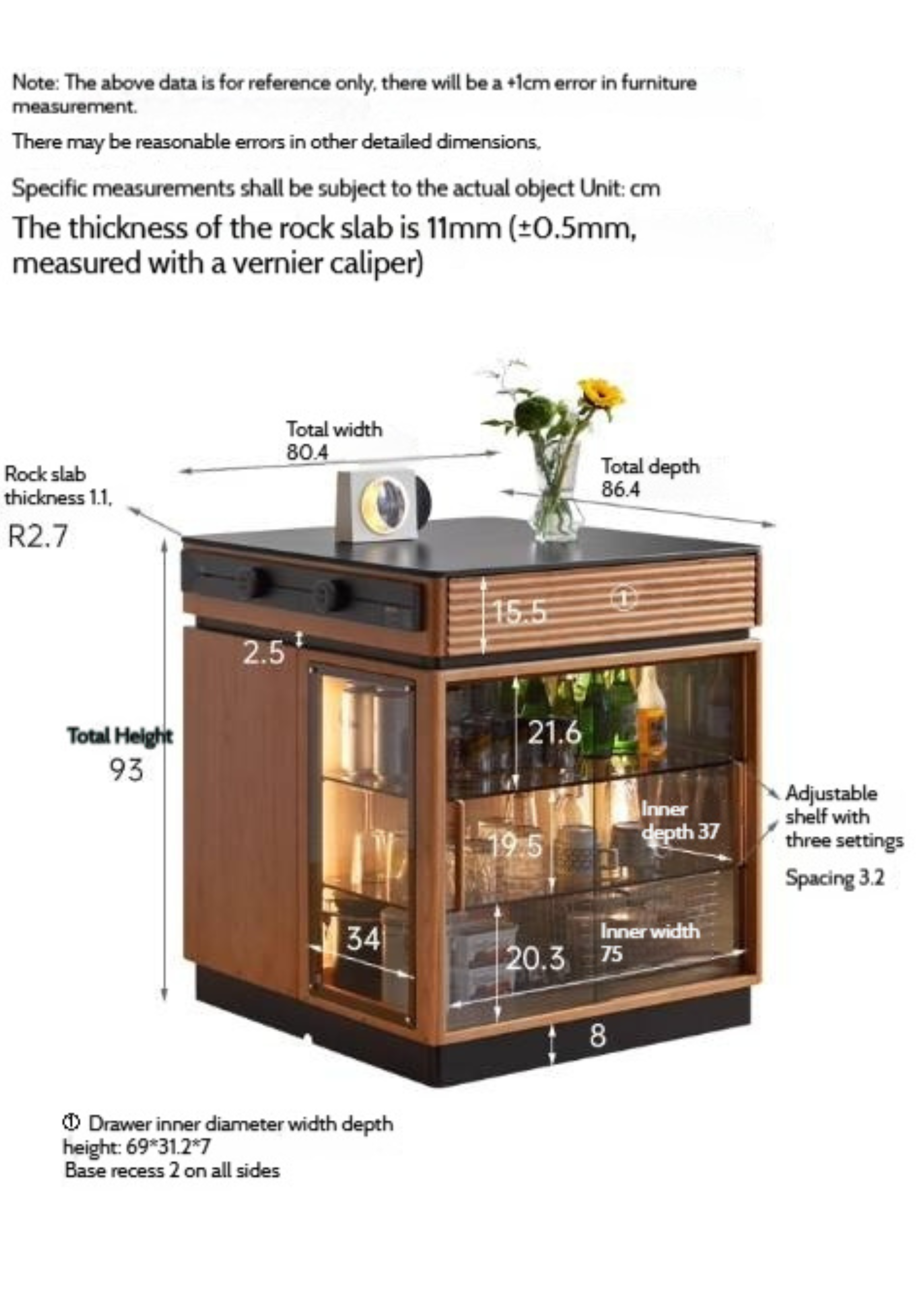 Cherry Solid Wood Retro Island Table