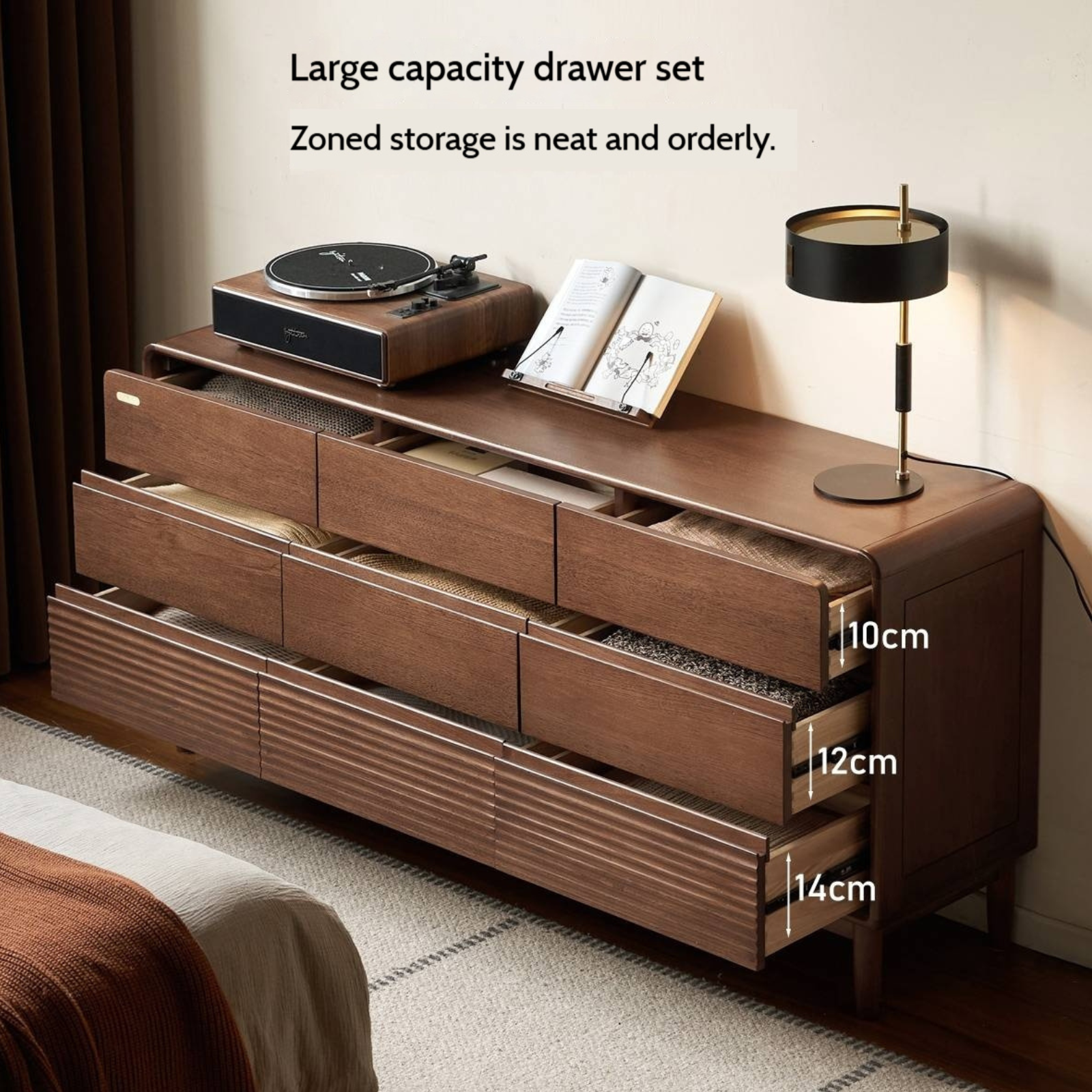 Cypress Solid Wood Modern Chest of Drawers