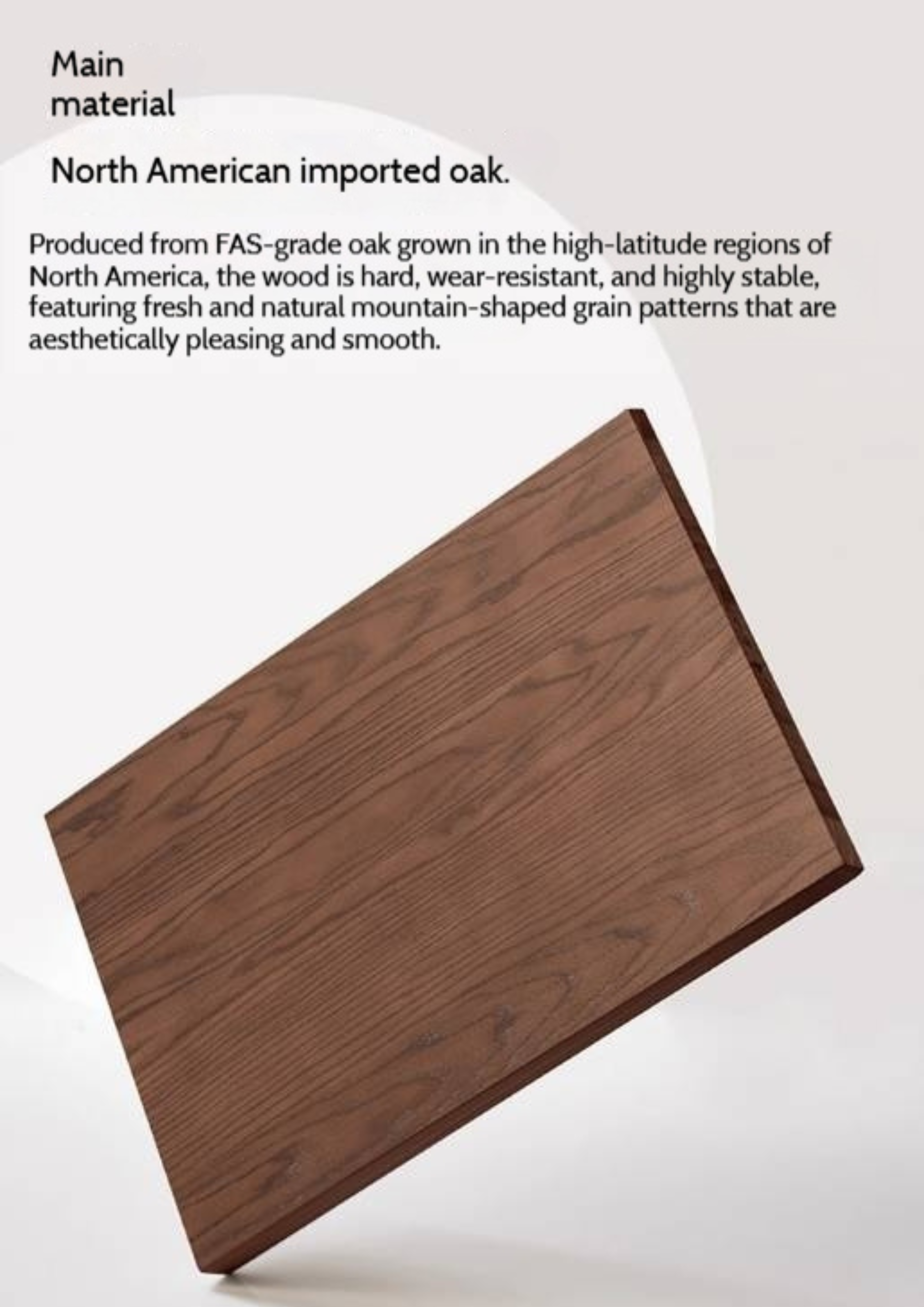 Oak Solid Wood Computer Desk With Shelf