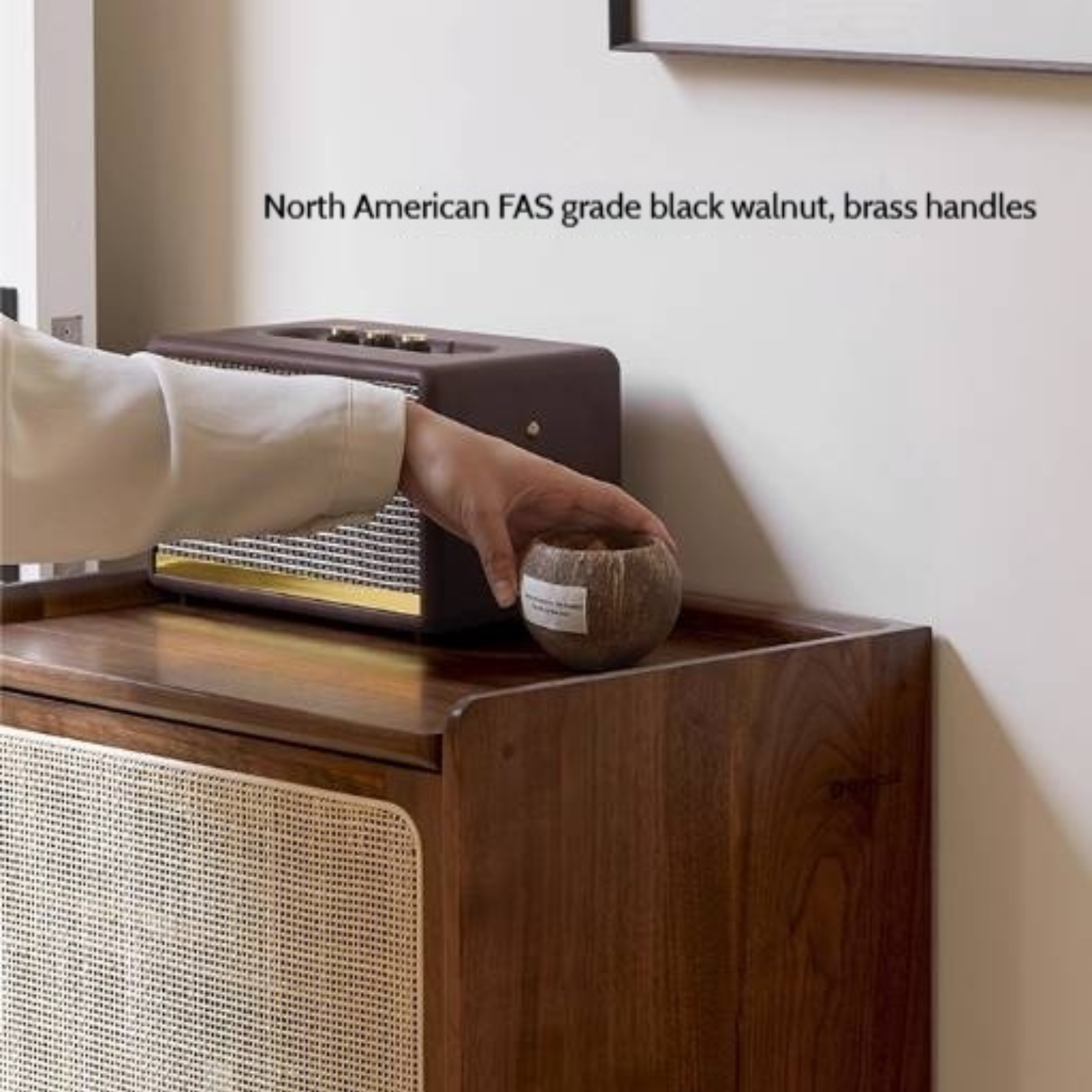 Oak Solid Wood Entrance Shoe Cabinet