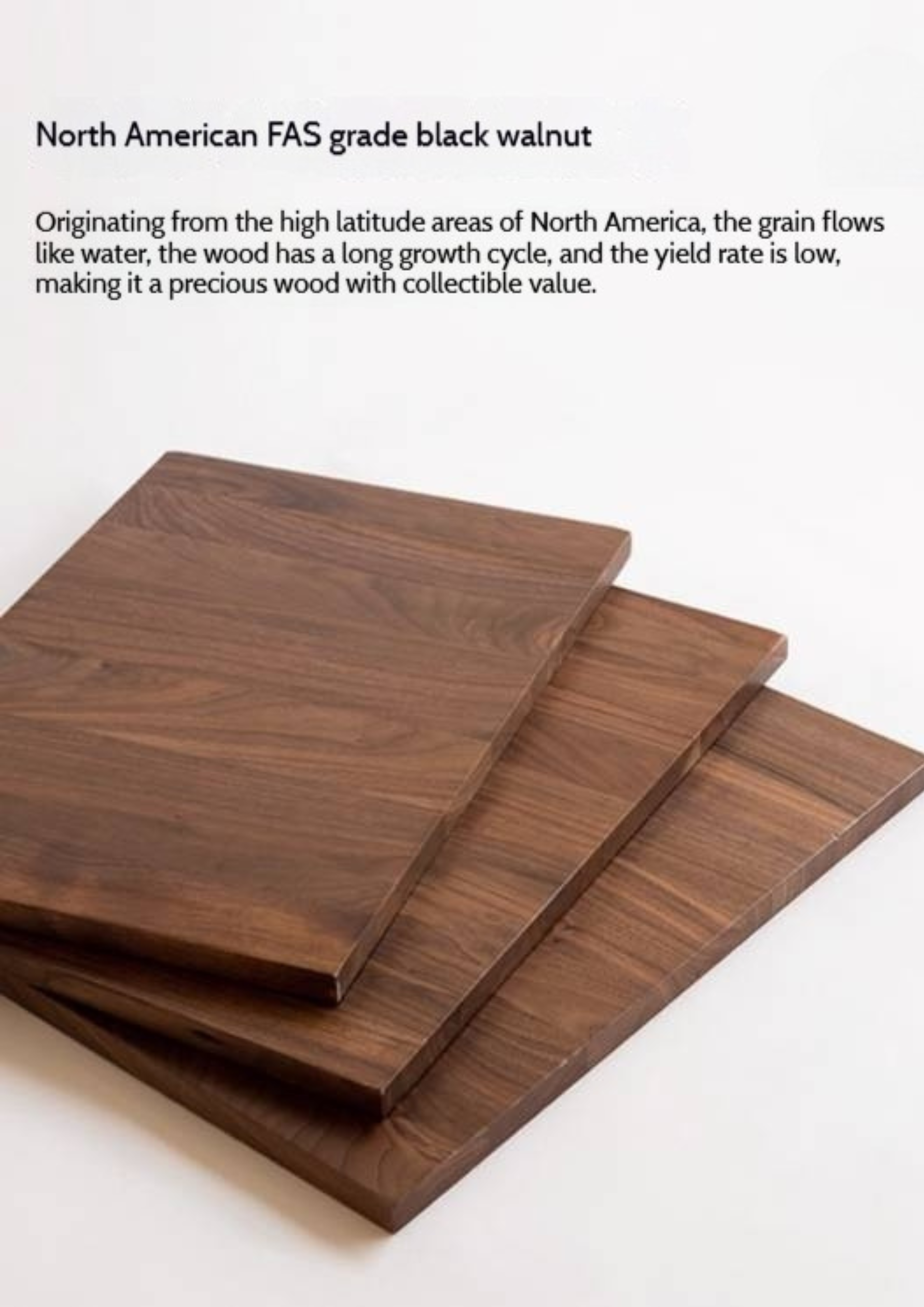 Black Walnut Solid Wood Luxury Nightstands