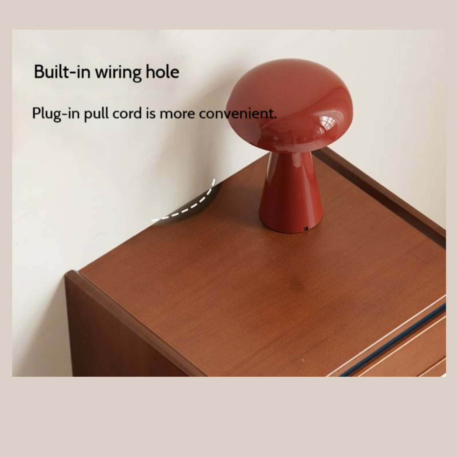 Poplar Solid Wood Vintage Side Table