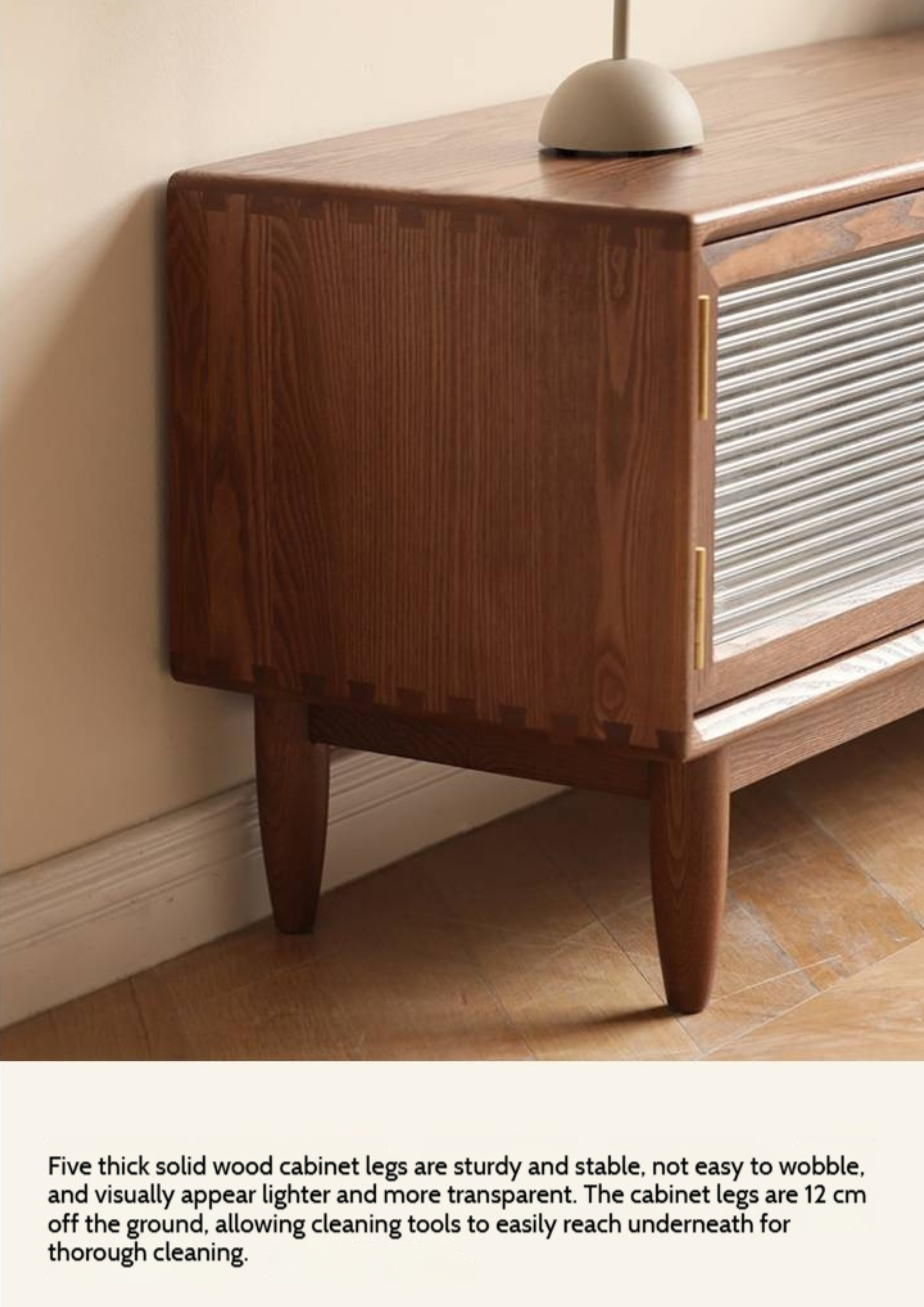 Ash Solid Wood Modern Minimalist TV Stand