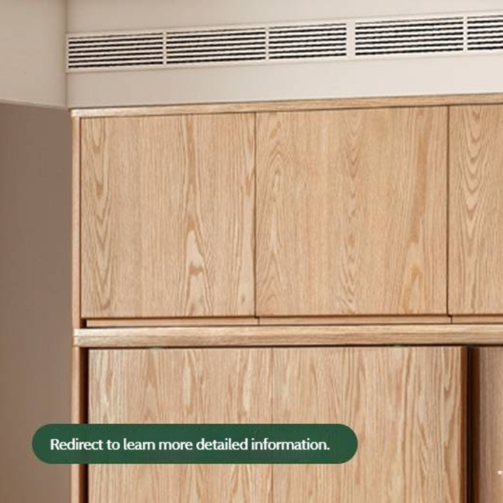 Oak, Ash, Cherry Solid Wood Modern Simple Wardrobe Top