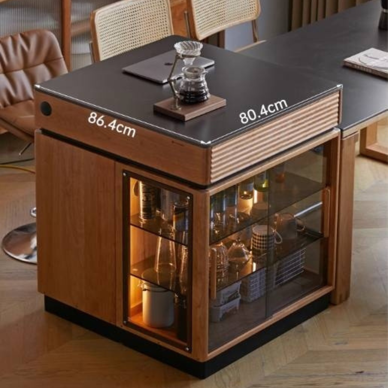 Cherry Solid Wood Retro Island Table