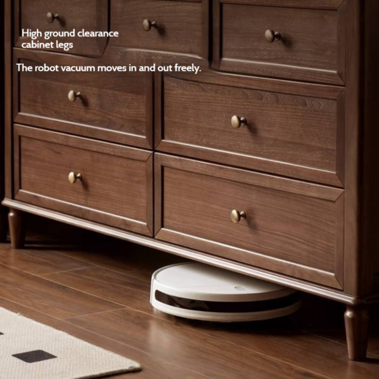 Black Walnut Solid Wood American Retro Chest of Drawers