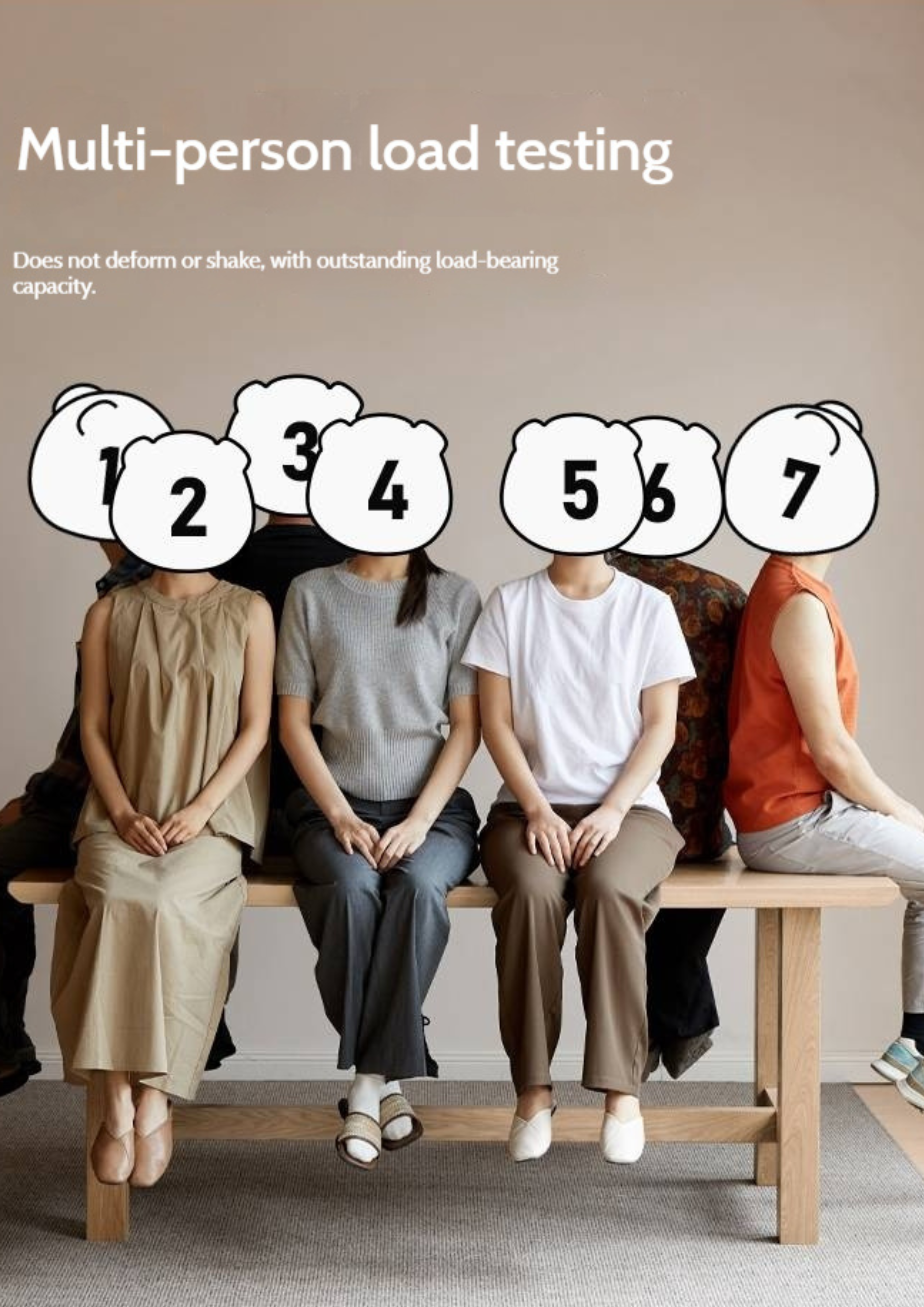 Ash Solid Wood Wabi Sabi Style Dining Table