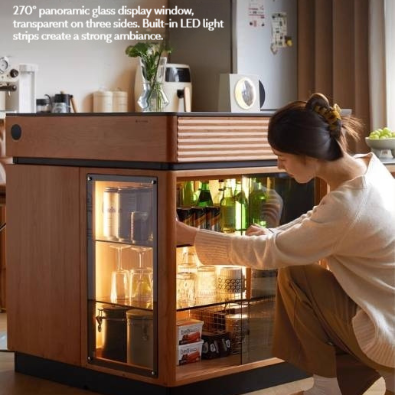 Cherry Solid Wood Retro Island Table