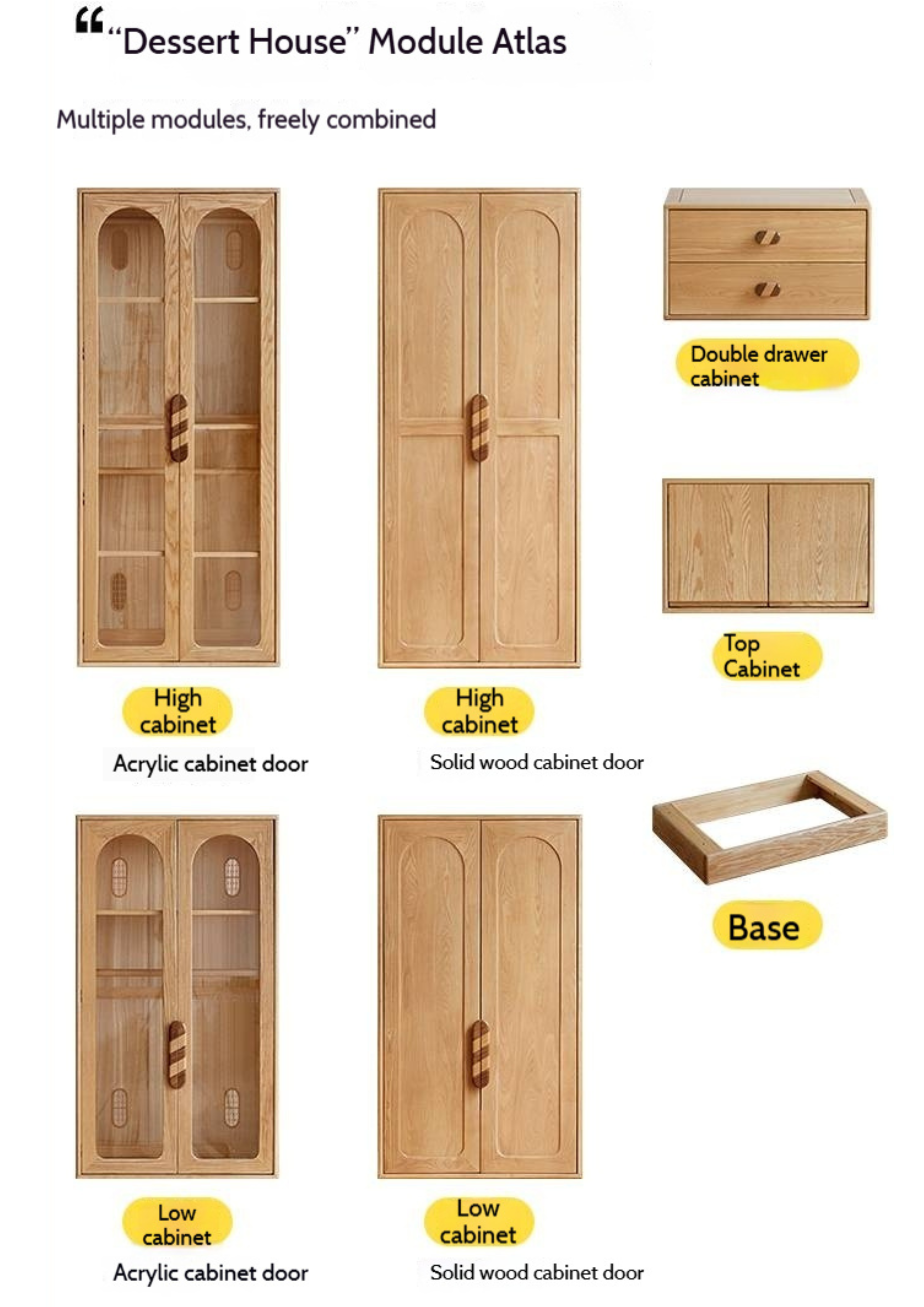 Oak Solid Wood Original Wood Style Children's Wardrobe