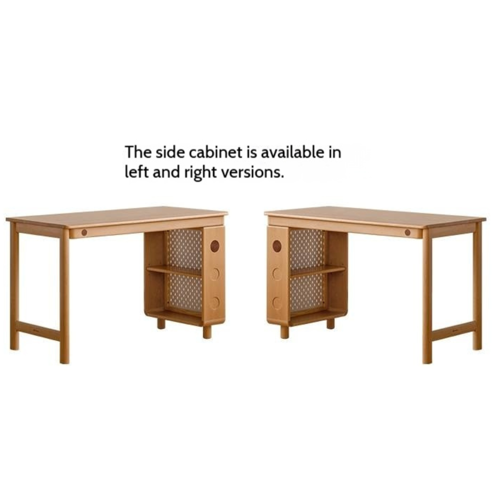 Beech Solid Wood Children's Learning Desk Bookshelf Integrated