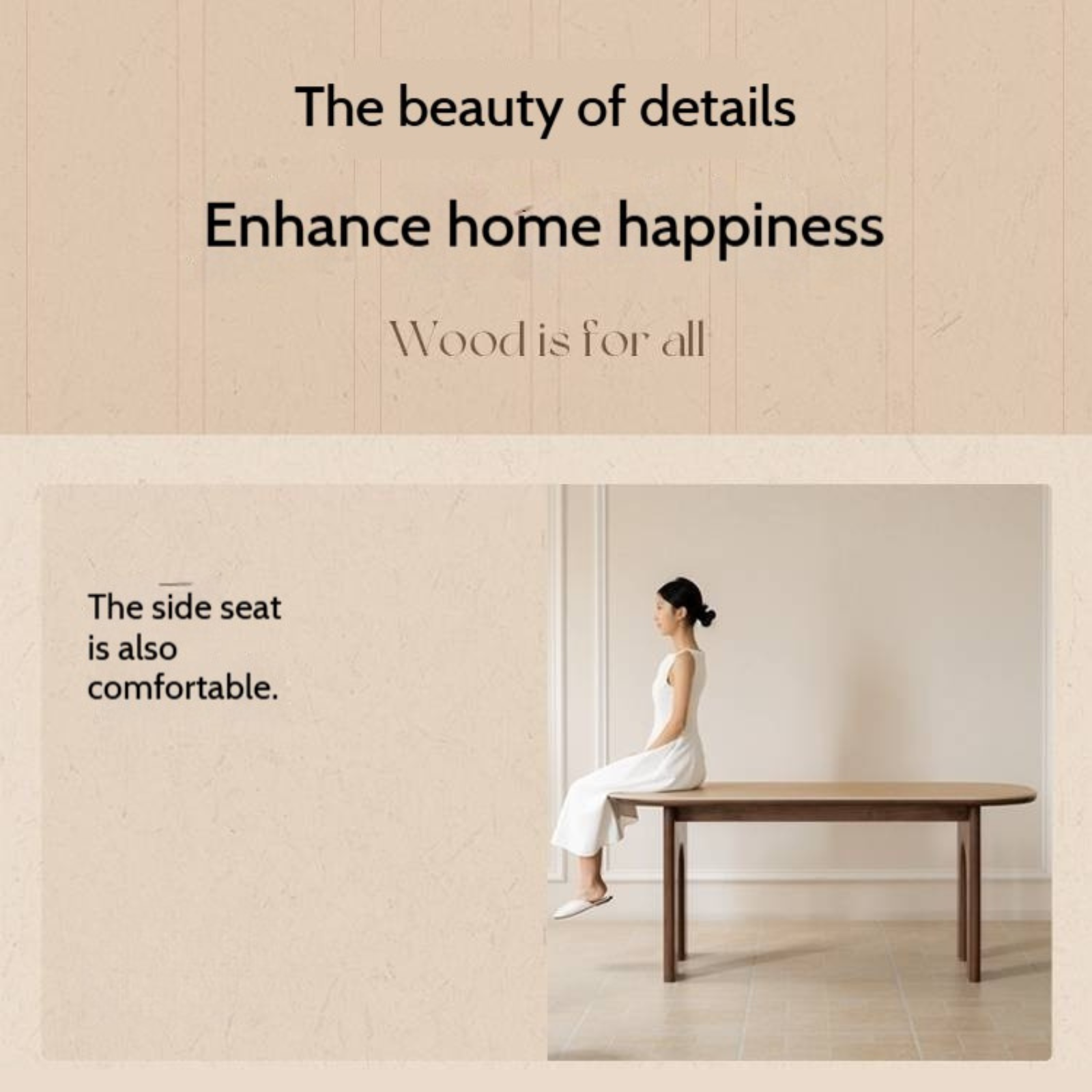 Black Walnut, Oak Solid Wood French Retro Style Dining Table